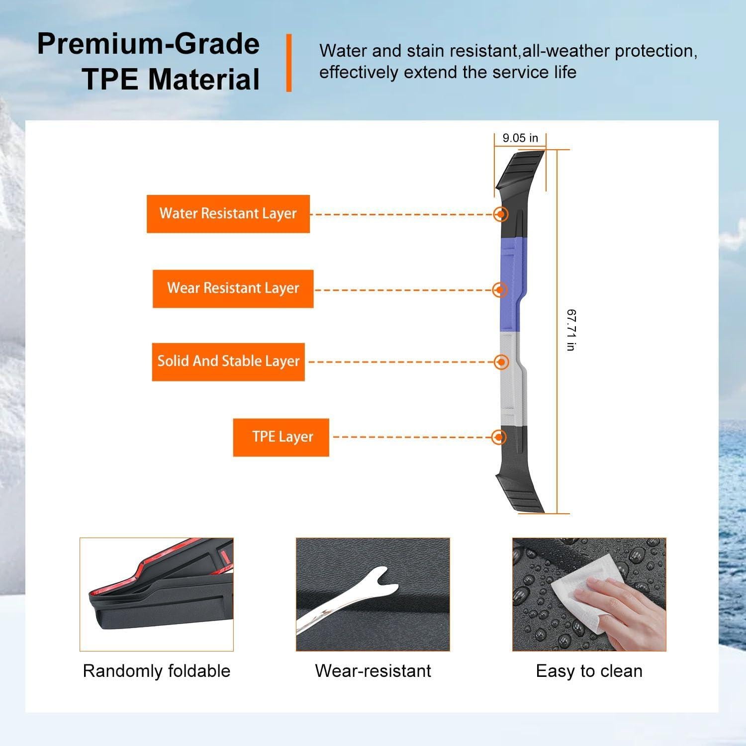 Protector de Capó powoq TPE para Toyota Tundra 2014-2021