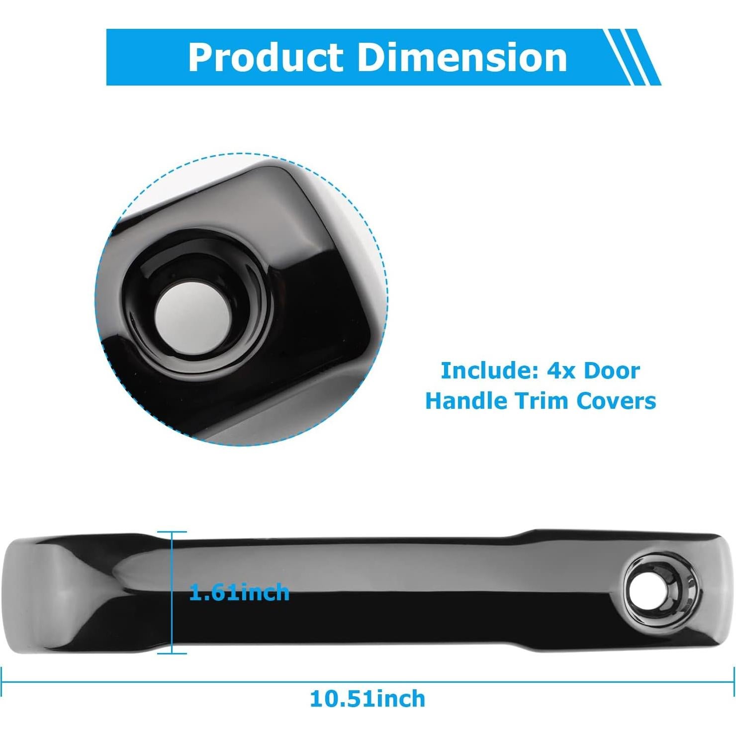 Cubiertas de Manija de Puerta DLOVEG para Toyota Tundra 2022-2025