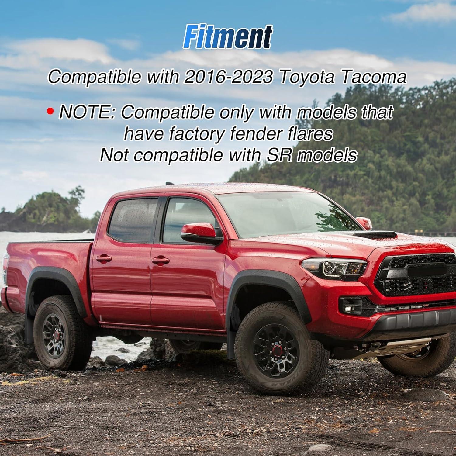 Guardias de Barro Nilight para Toyota Tacoma 2016-2023