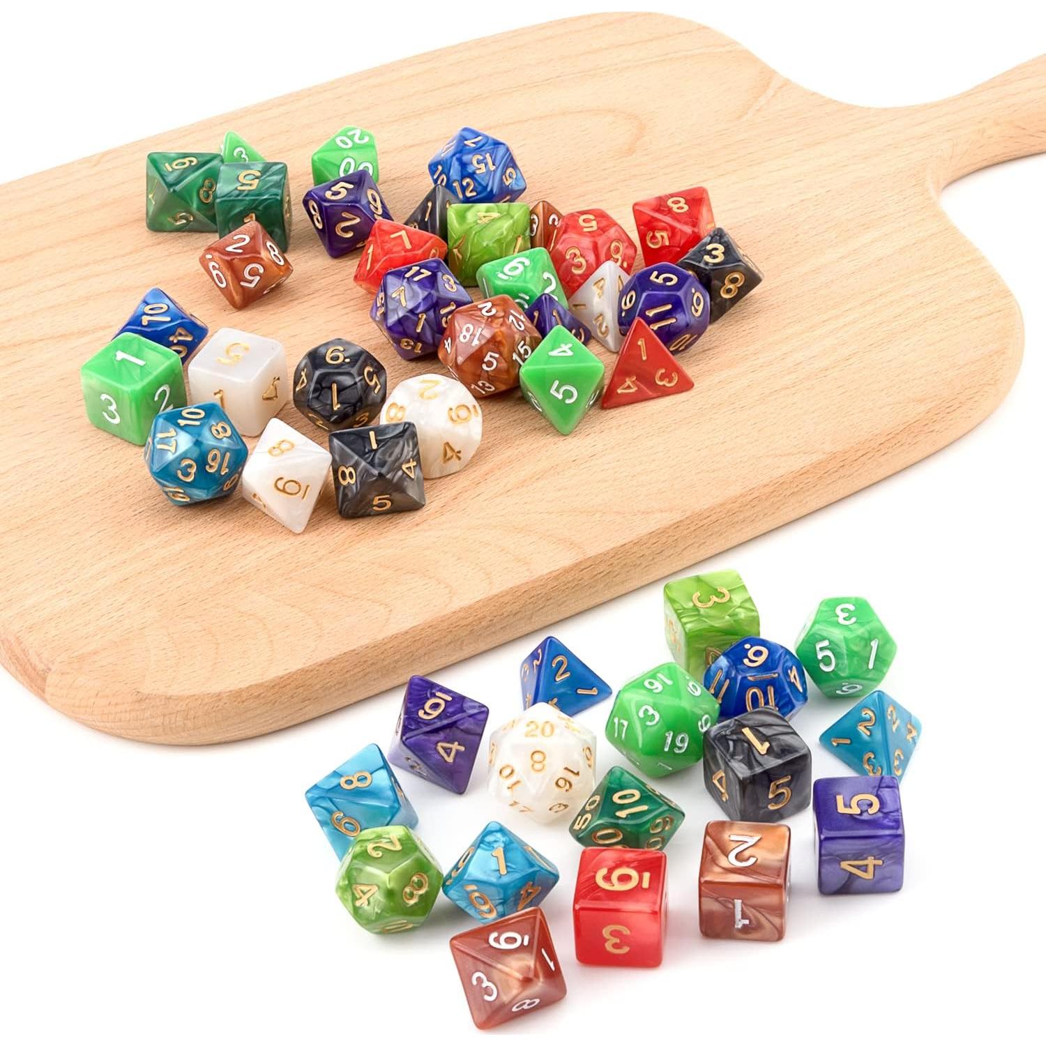 Juego de Dados Poliedricos Awpeye 70 Piezas DND RPG