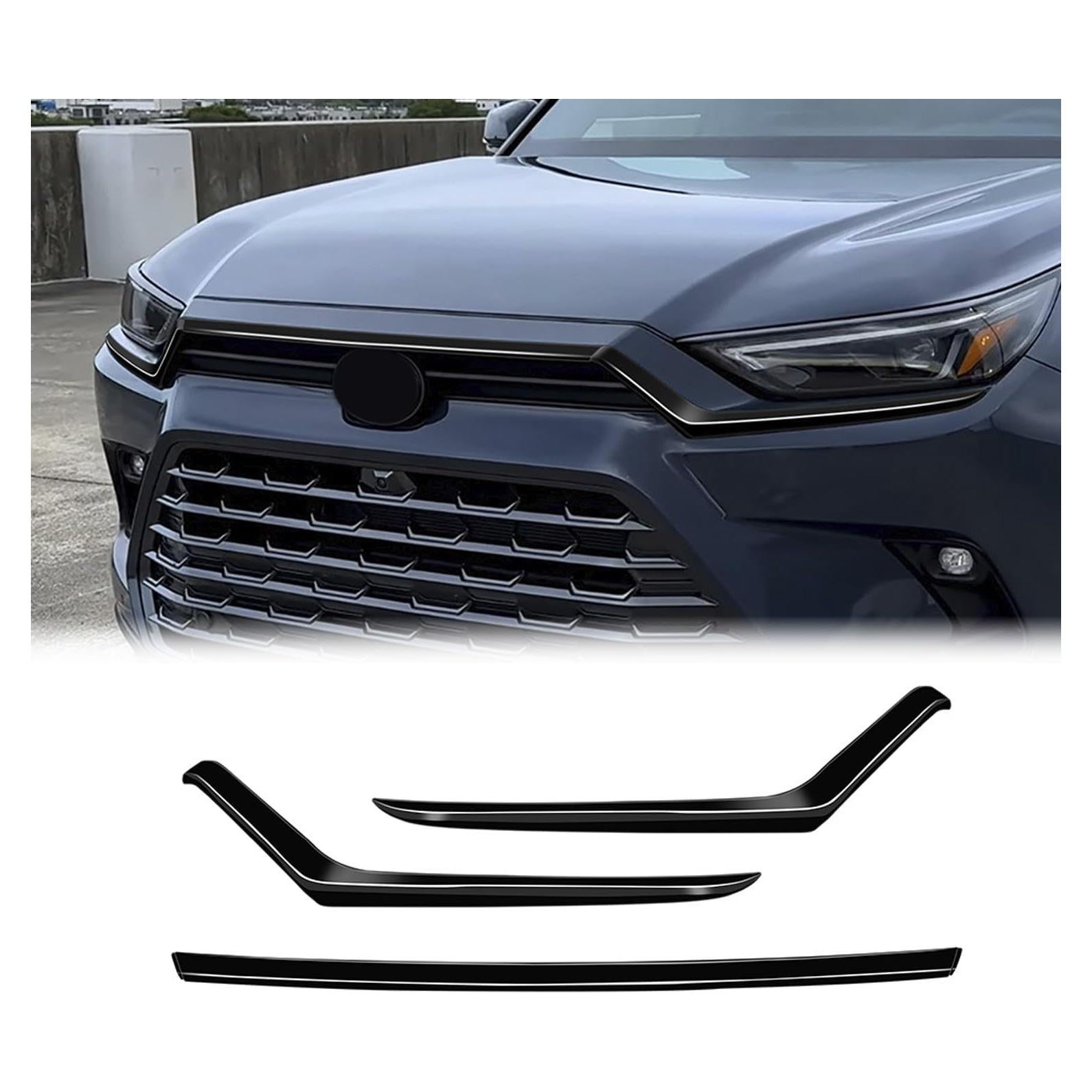 Cubierta de Parrilla Central Hyorabyn para Toyota Grand Highlander 2024-2025