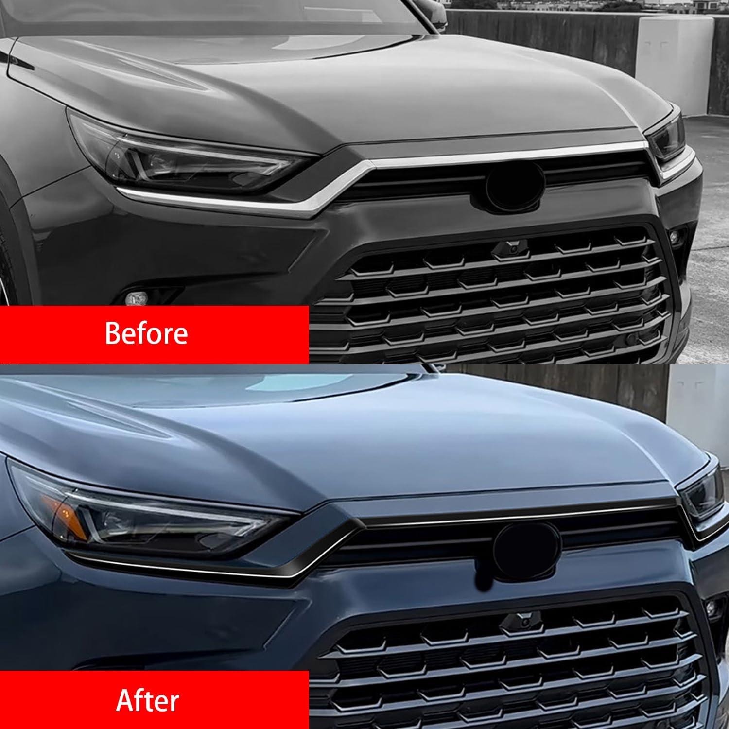 Cubierta de Parrilla Central Hyorabyn para Toyota Grand Highlander 2024-2025