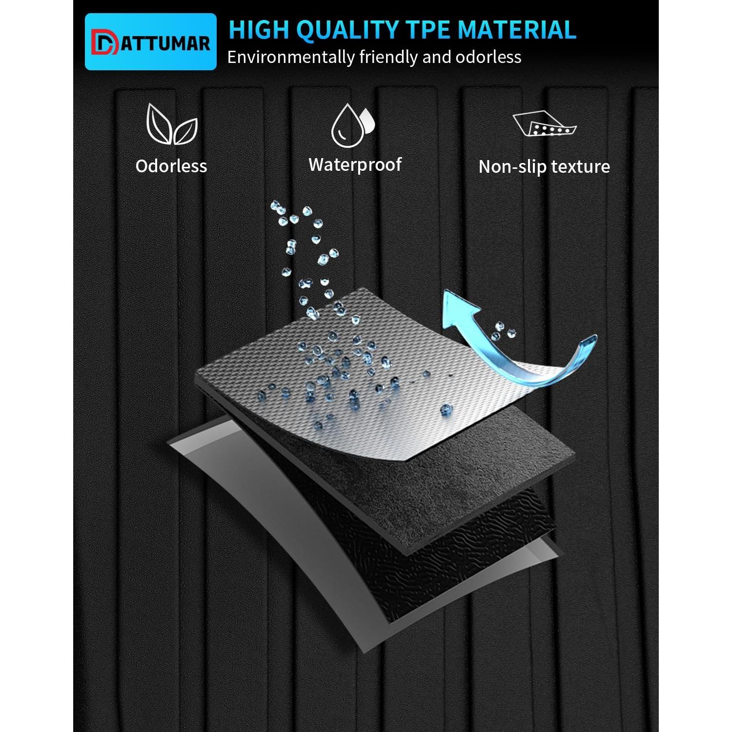 Alfombrillas de Almacenamiento Dattumar para Toyota Tacoma 2024-2025