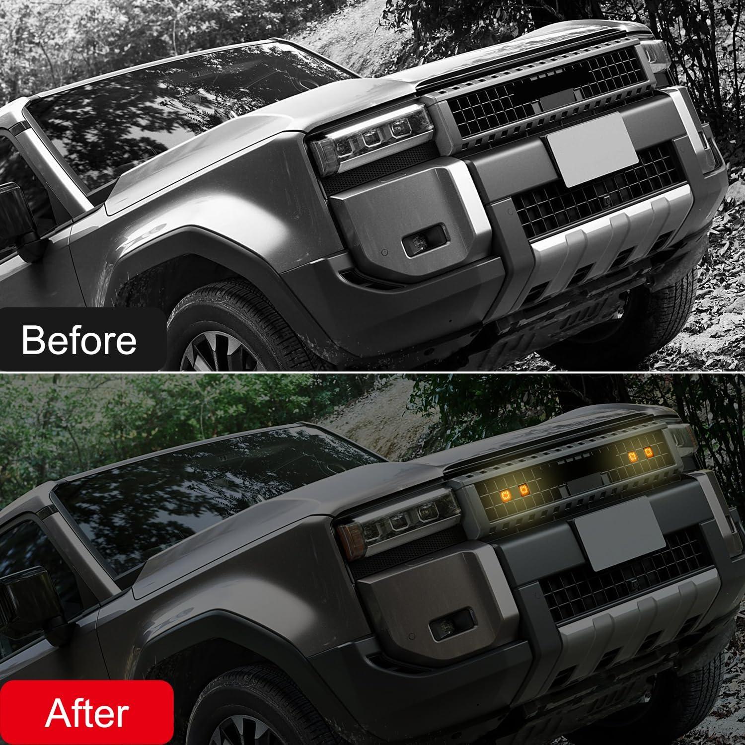 Kit de Iluminación LED Ámbar para Grilla Toyota Land Cruiser Prado 2024 2025