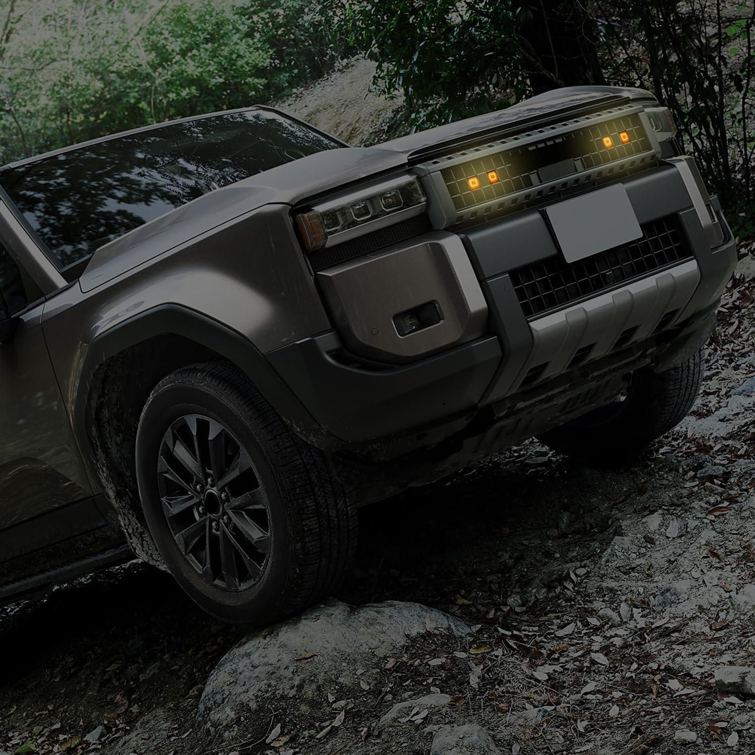 Kit de Iluminación LED Ámbar para Grilla Toyota Land Cruiser Prado 2024 2025