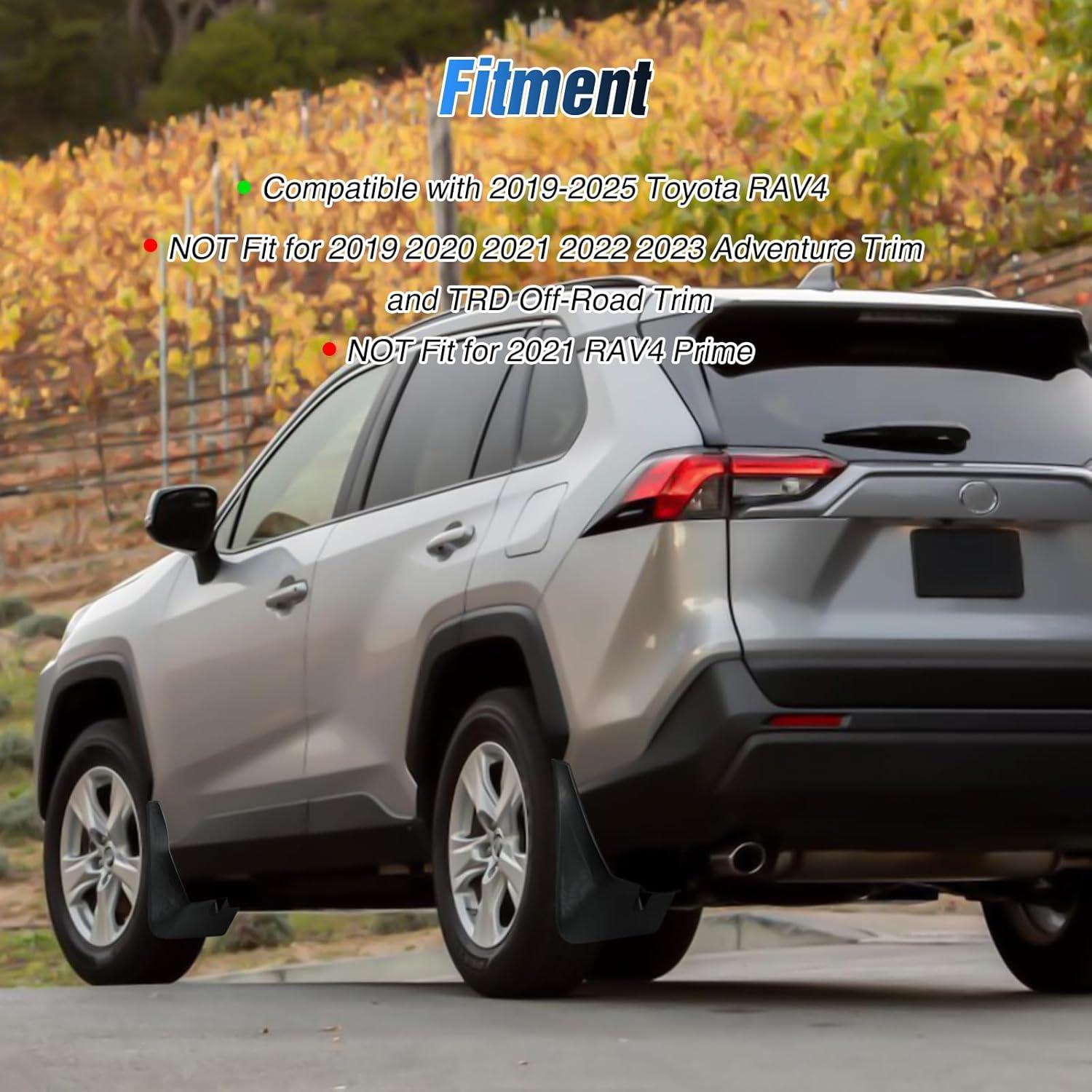 Guardias de Barro Nilight para Toyota RAV4 2019-2025, Instalación Fácil