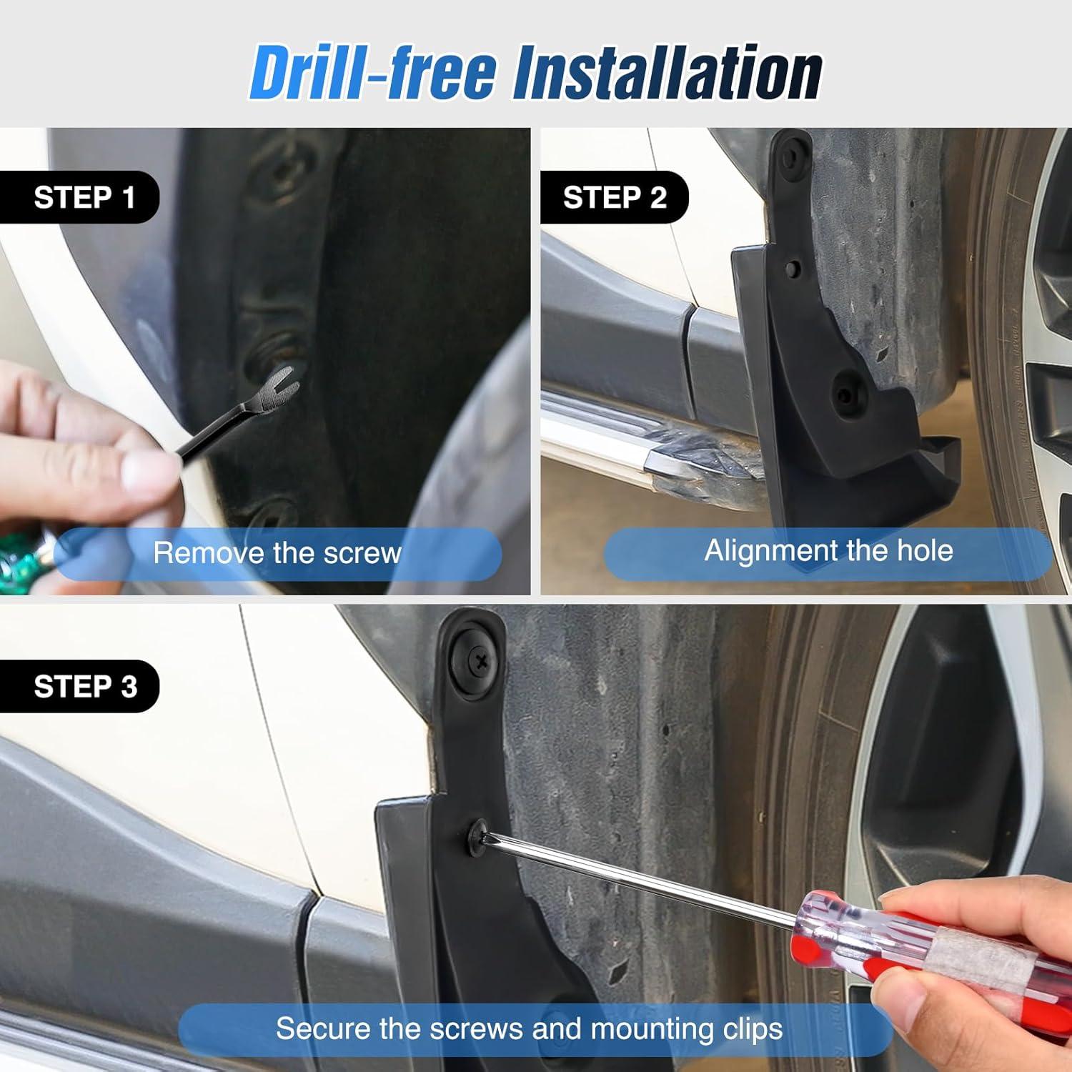 Guardias de Barro Nilight para Toyota RAV4 2019-2025, Instalación Fácil