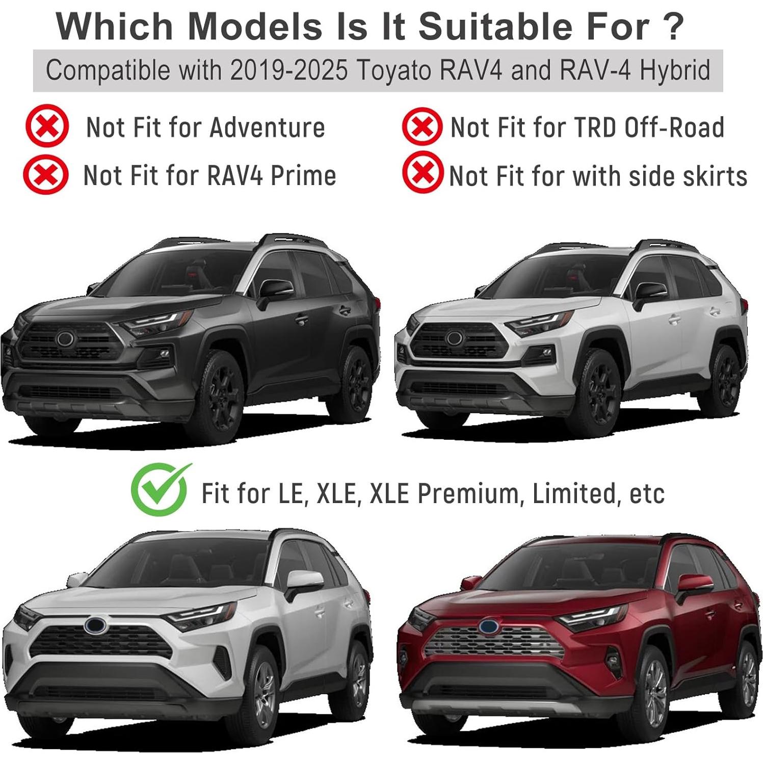 Guardabarros Toyota RAV4 2019-2025 Birbenben 4PCS Sin Perforación