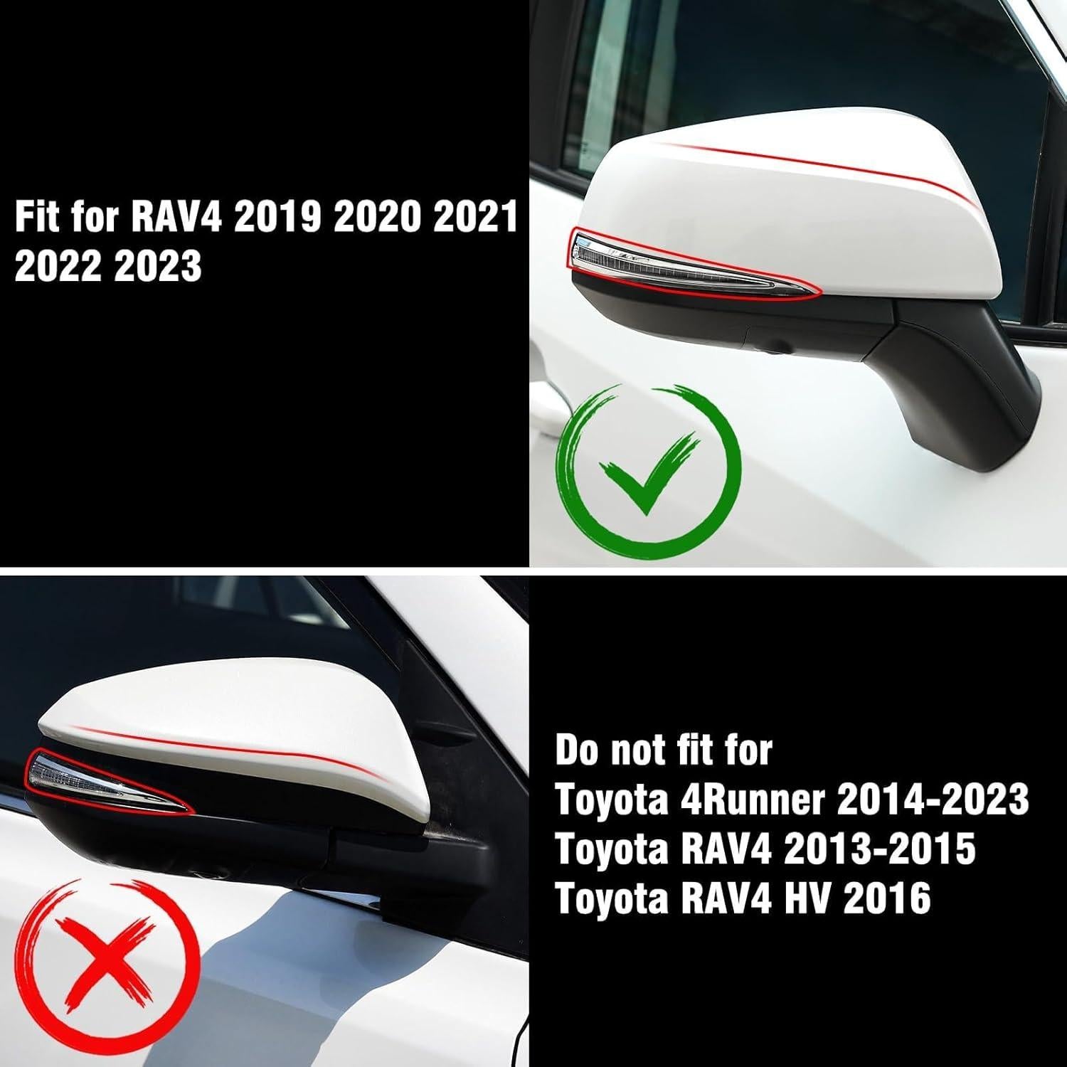 Cubierta de Espejo Lateral Moonlinks para Toyota RAV4 2019-2024