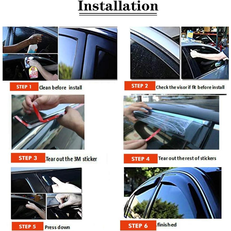 Visores de Ventana Lateral Darodcar para Toyota RAV4 2019-2024