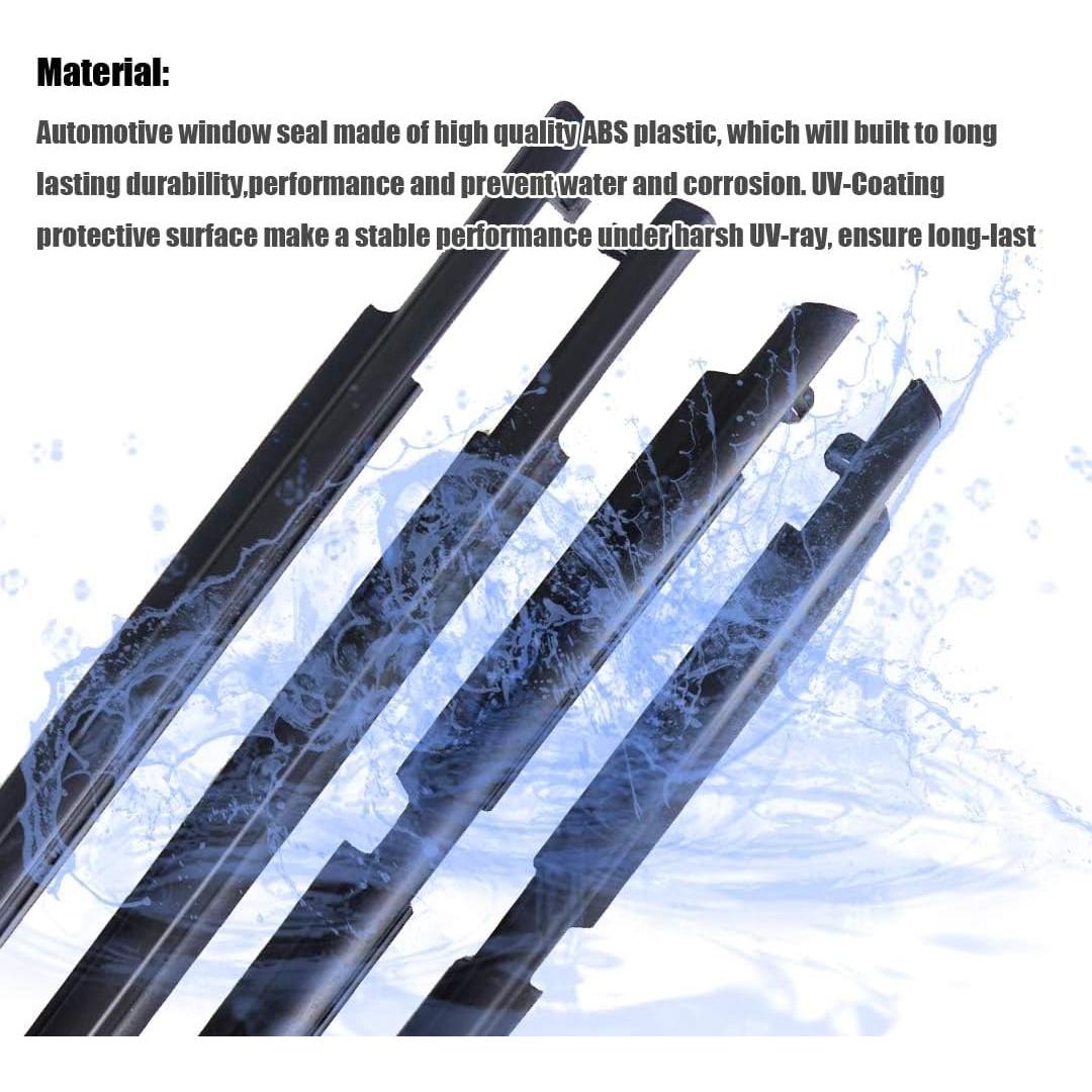 Moldura de Sellado de Ventana Toyota RAV4 2009-2012 4Pcs
