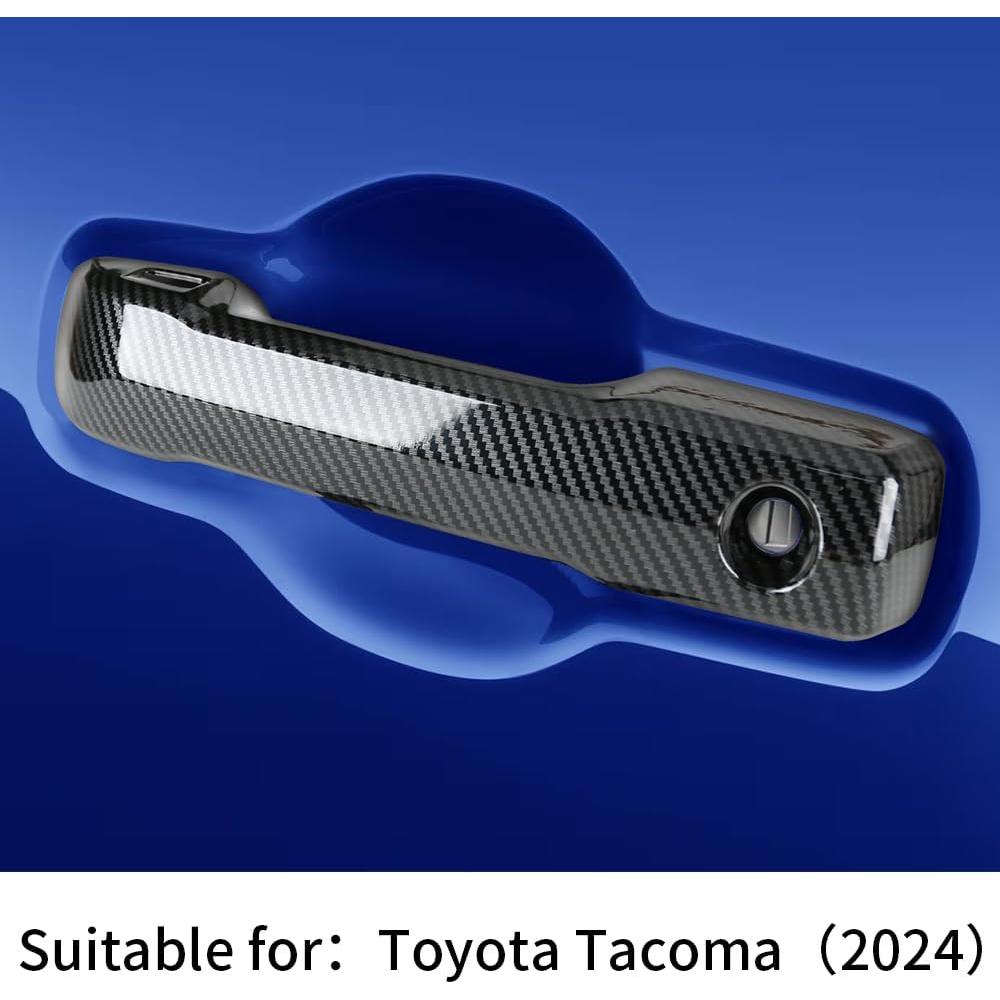 Cubierta de Manija de Puerta Toyota Tacoma 2024-2025 Fibra Carbono