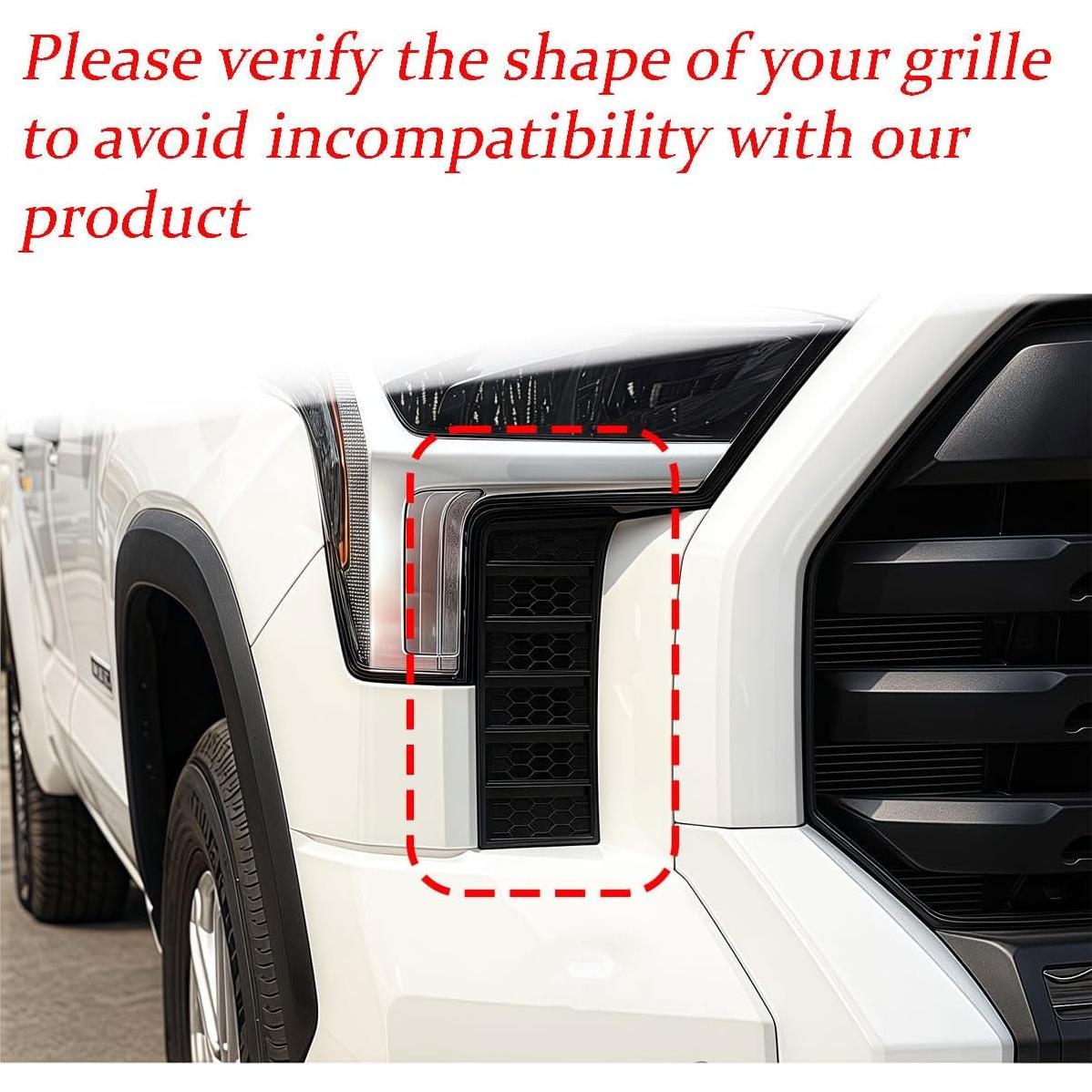 Tira Decorativa Parrilla Delantera YUNXINGJV Amarillo 6 PCS