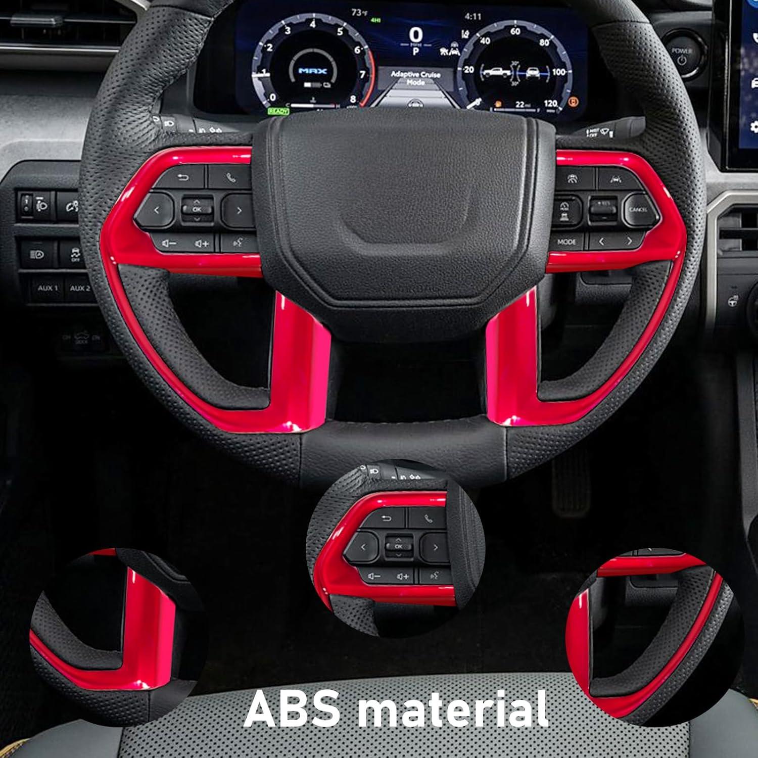 Cubierta de Consola Central Toyota Tacoma 2024-2025 Rojo ABS