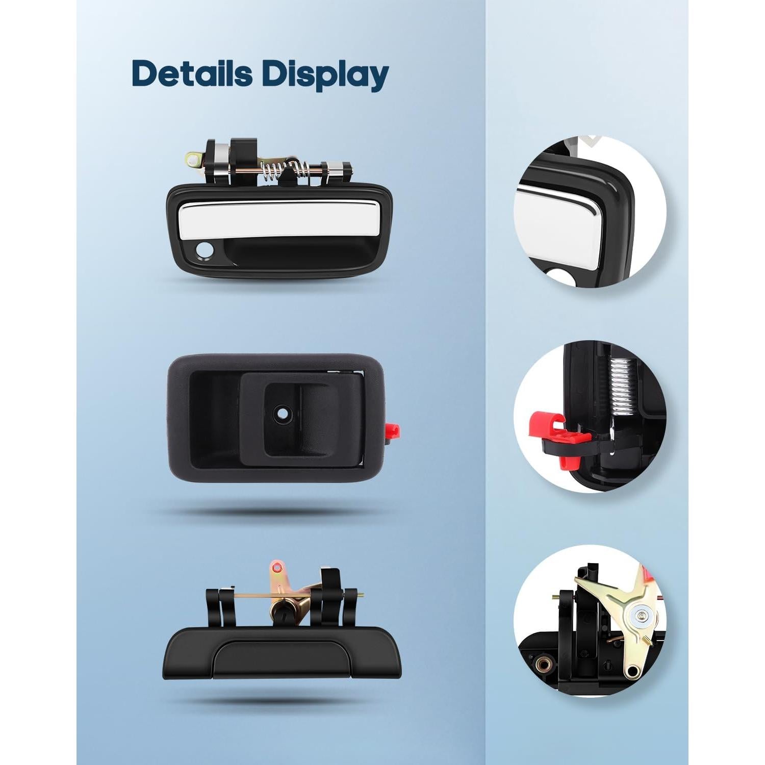 Manijas de Puerta ECCPP para Toyota Tacoma 1995-2004 5 Pcs