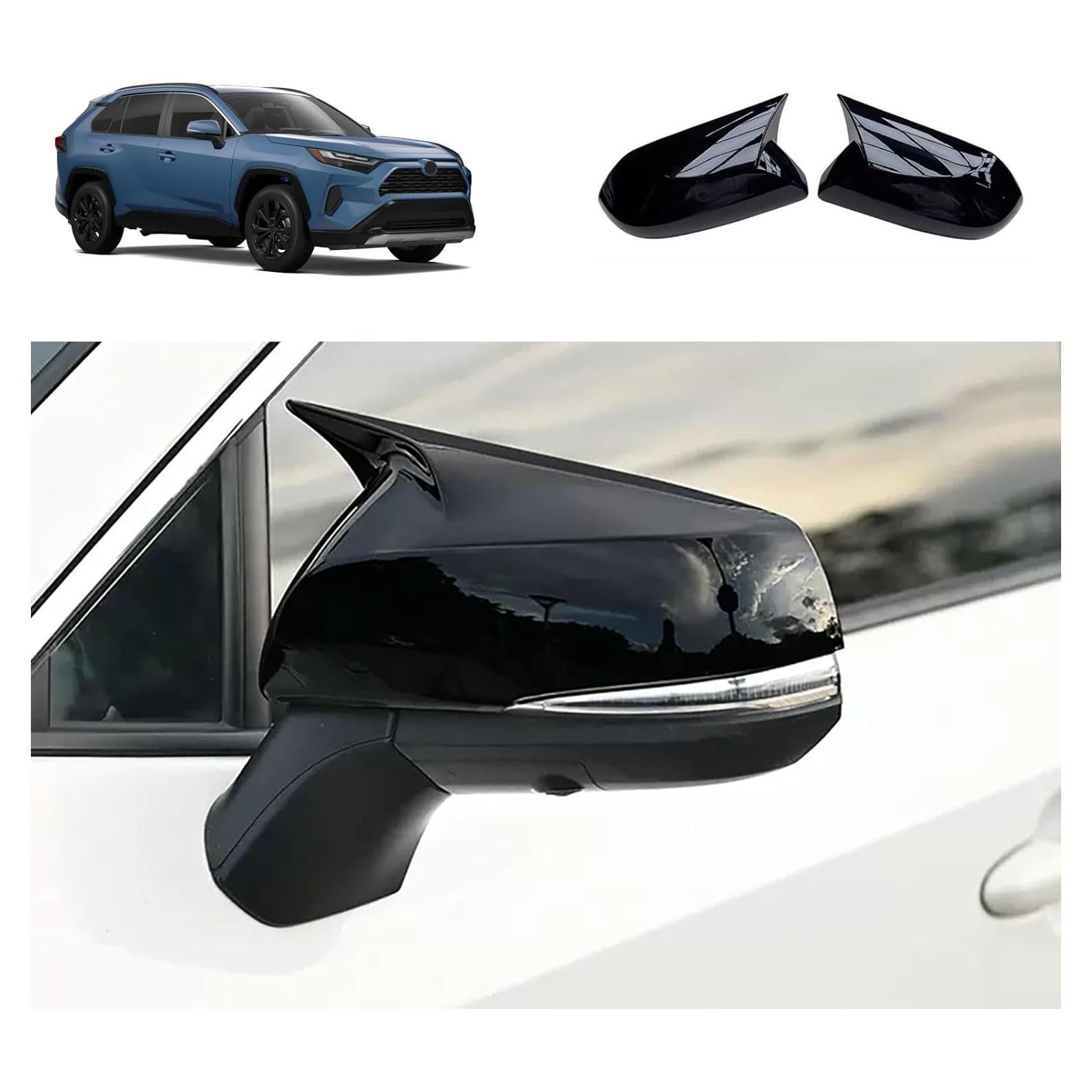 Cubierta de Espejo Lateral Terdaray para Toyota RAV4 2019-2024 ABS