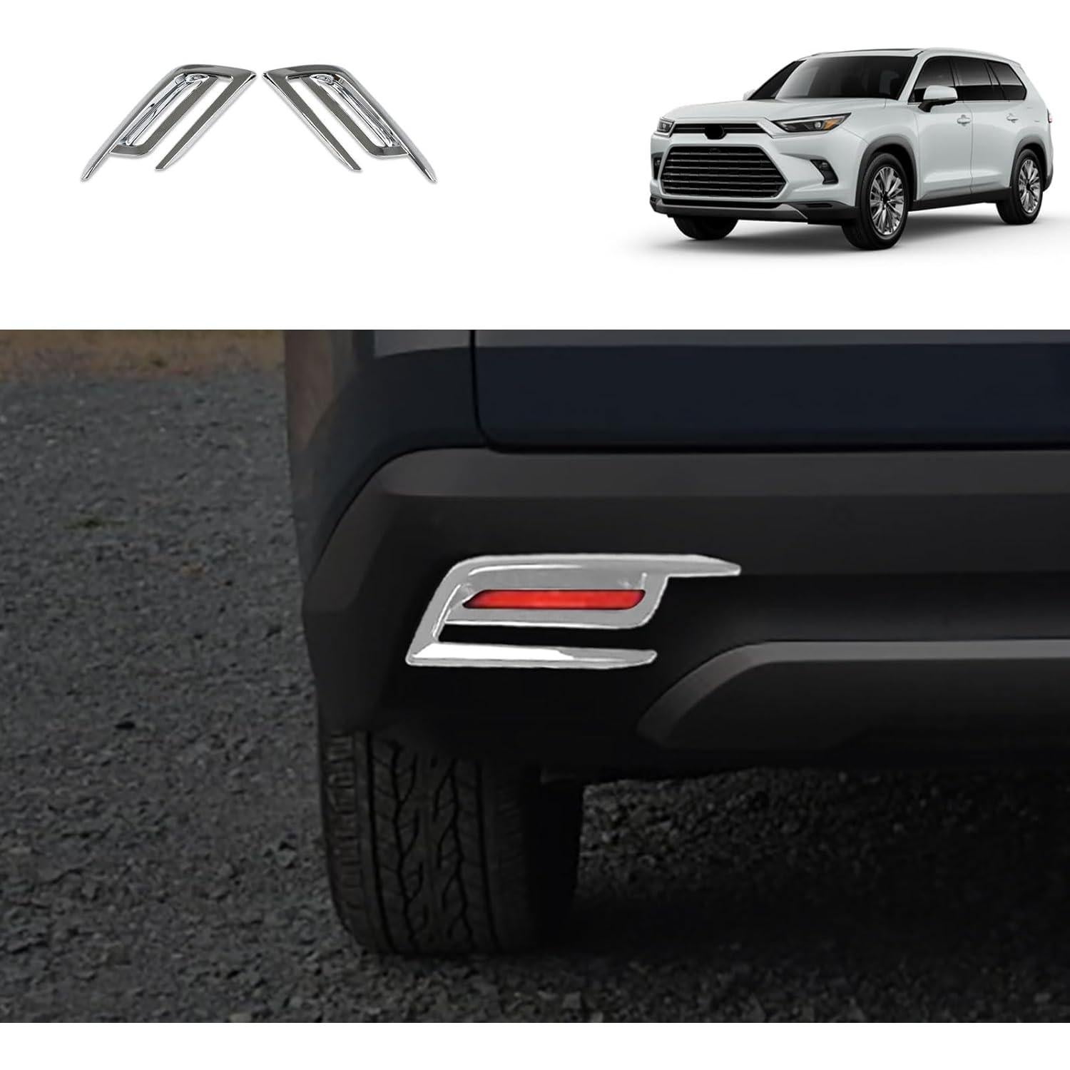 Cubierta de Lámpara de Niebla Trasera Toyota Grand Highlander 2024-2025 - TUBAIZAI