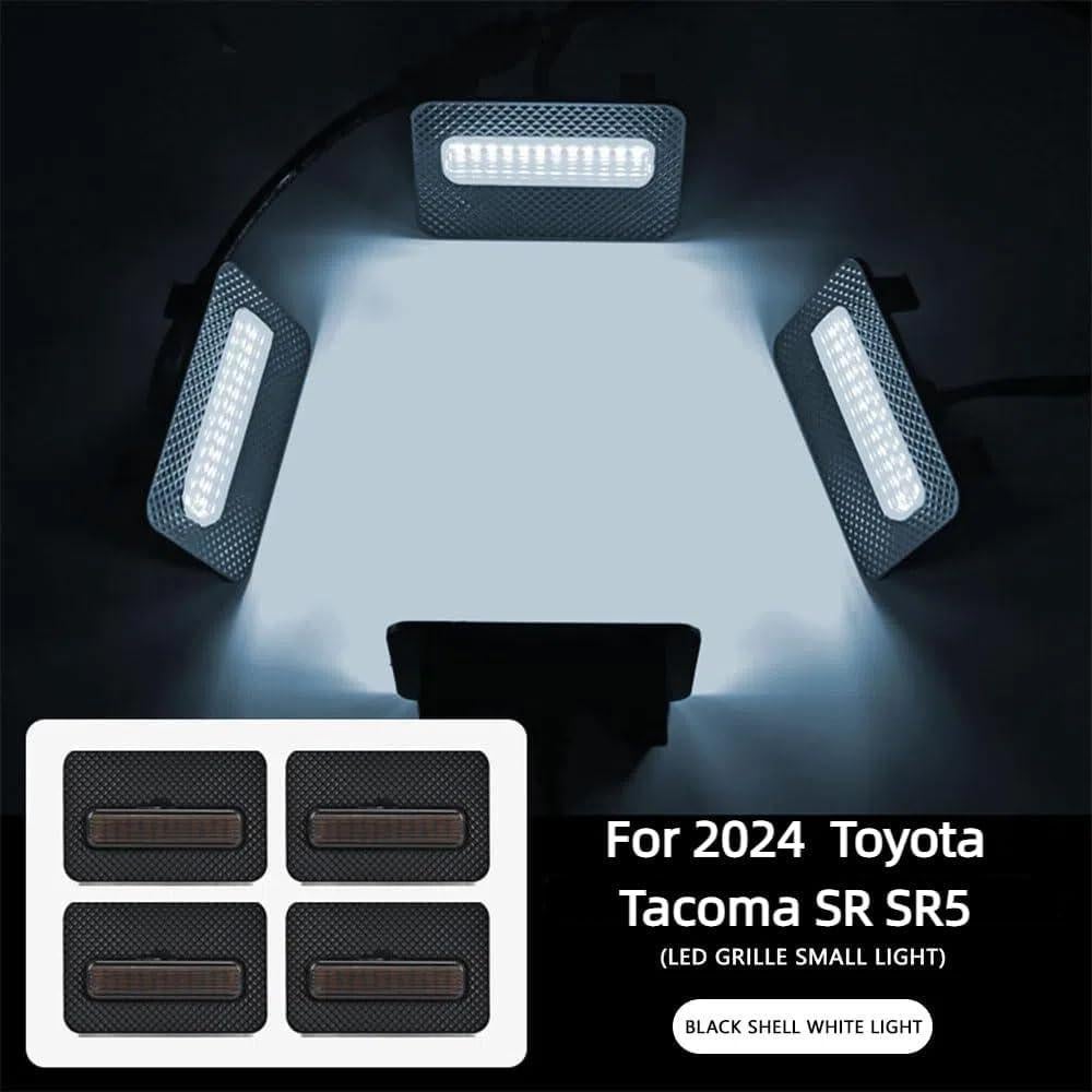 4 Luces LED Amarillas Ouylycjo para Rejilla Toyota Tacoma 2024