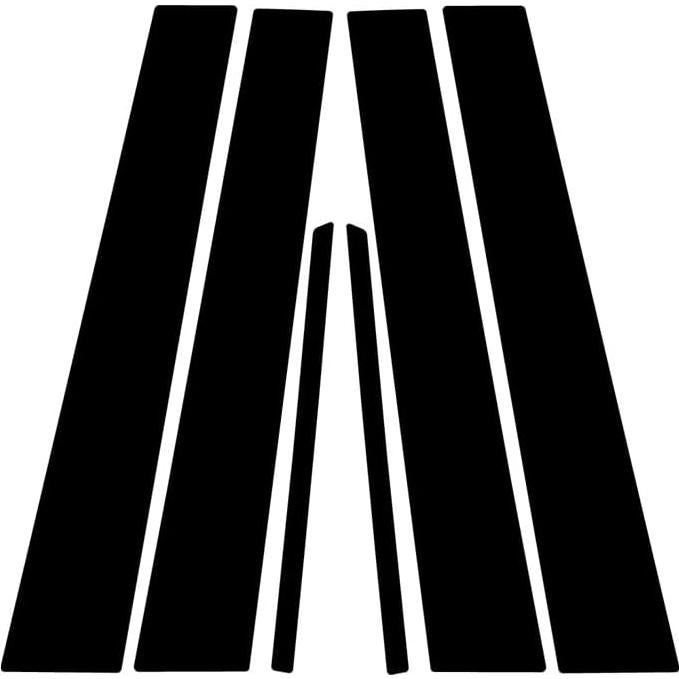 Kit de recorte de pilar Rvinyl negro brillante para Toyota Camry 2007-2011