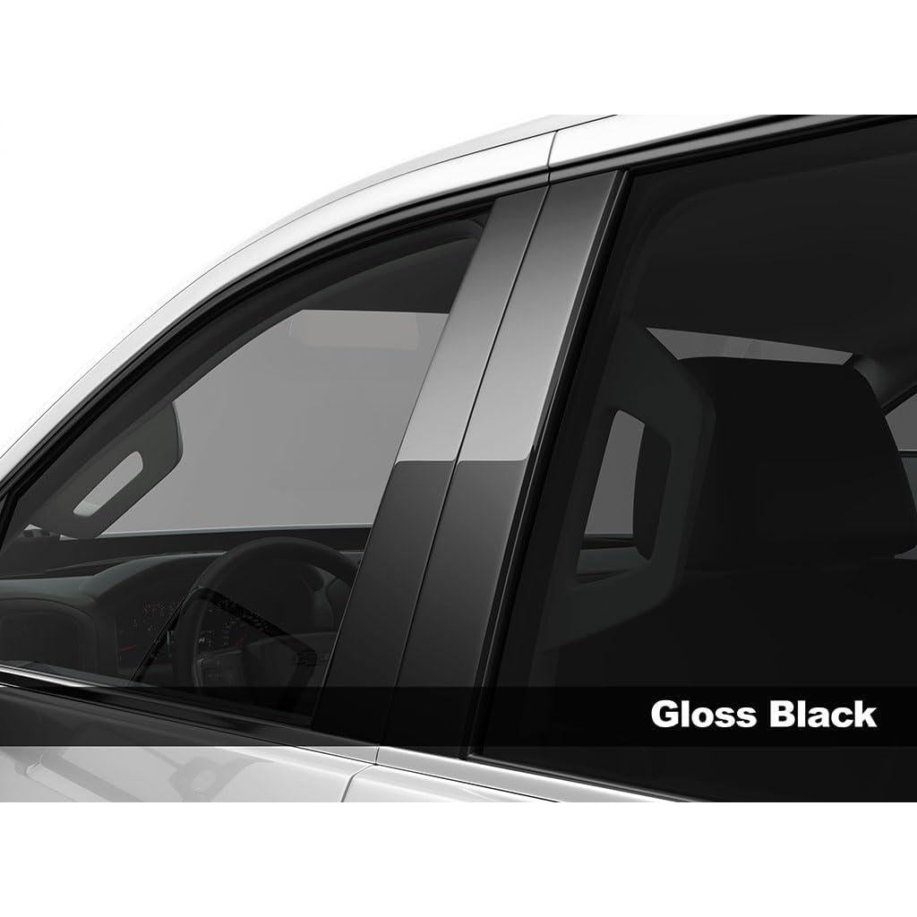 Kit de recorte de pilar Rvinyl negro brillante para Toyota Camry 2007-2011