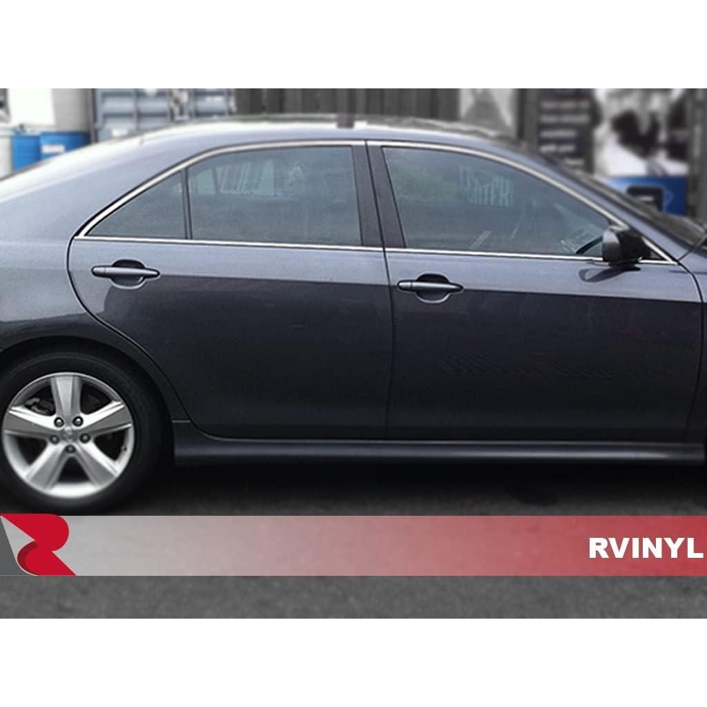 Kit de recorte de pilar Rvinyl negro brillante para Toyota Camry 2007-2011