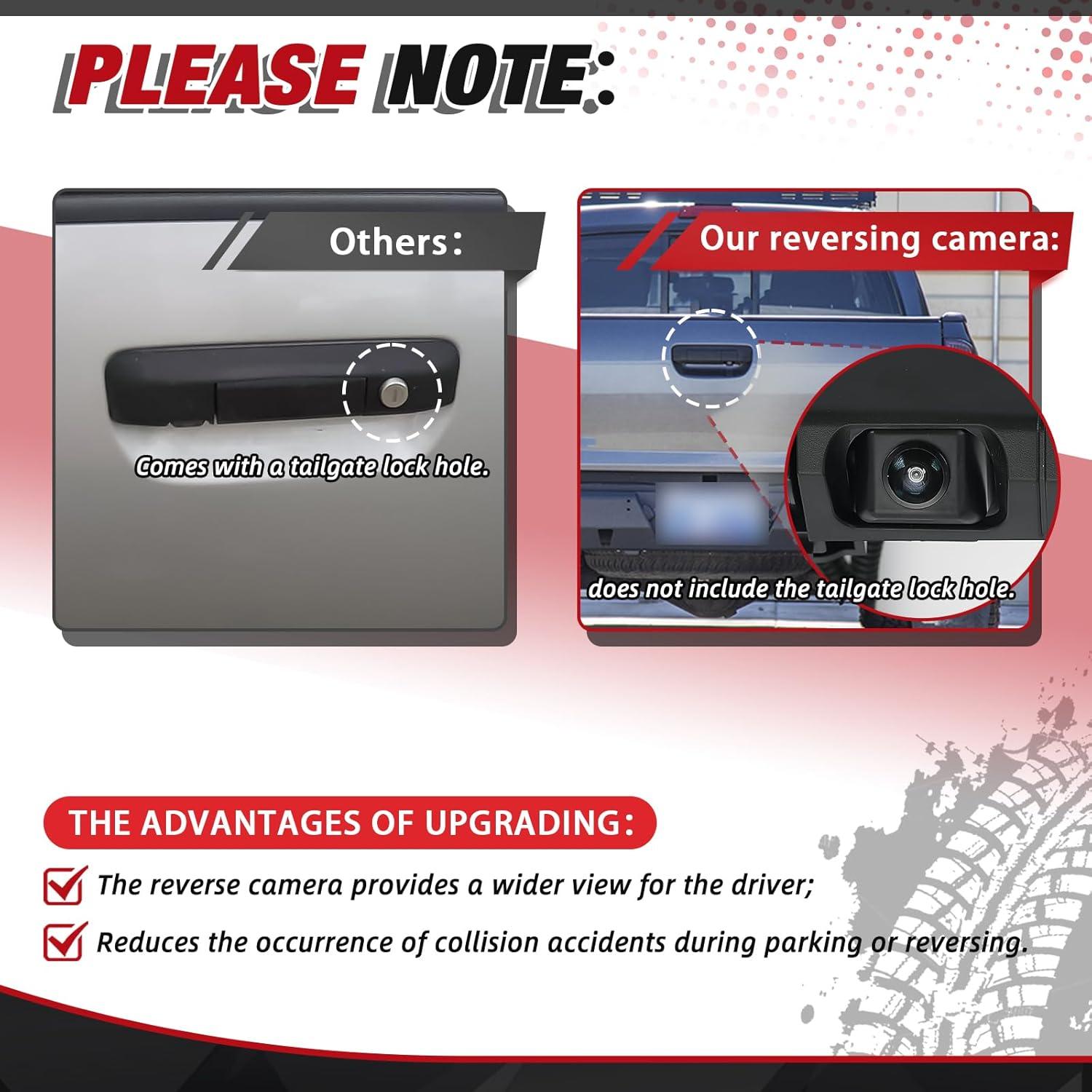 Mango de Puerta Trasera con Cámara RCA Toyota Tacoma 2005-2015