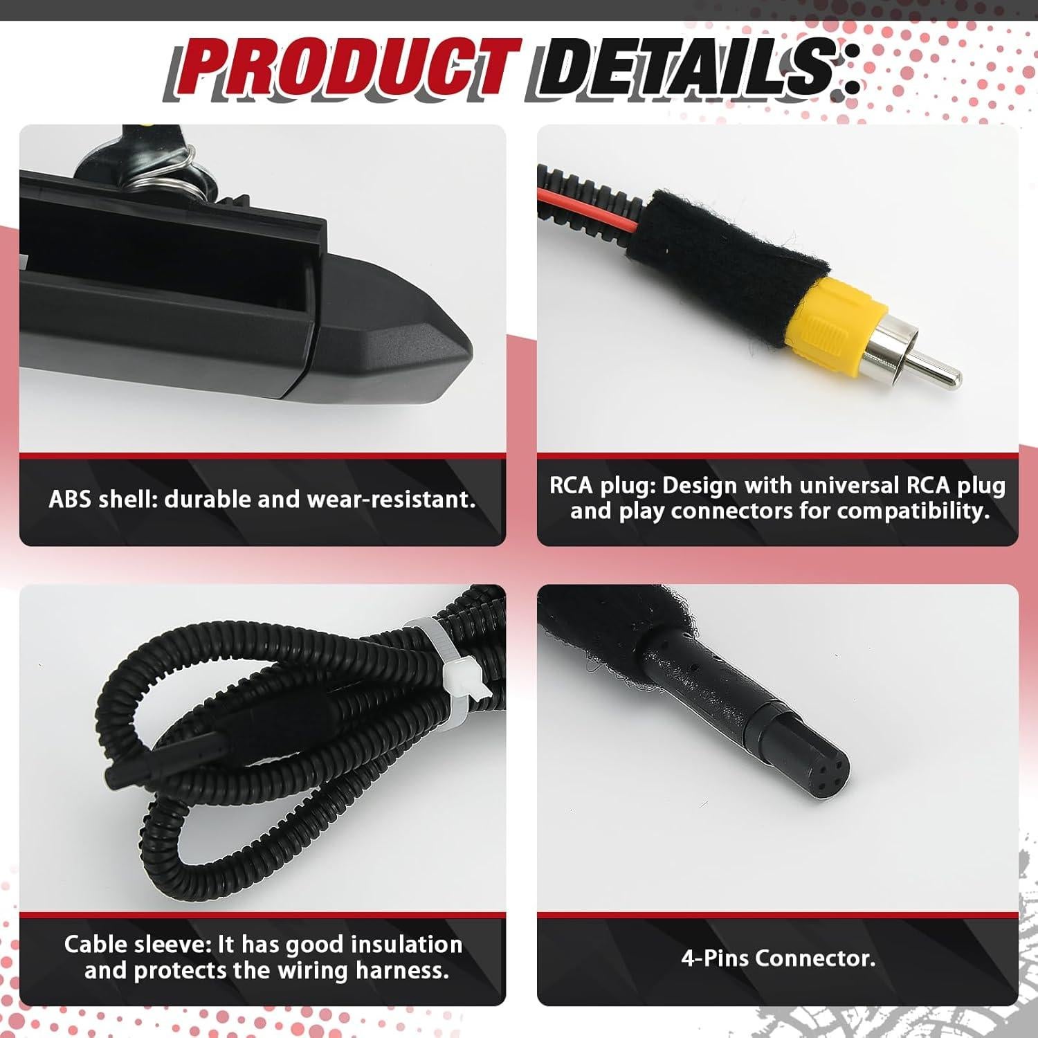 Mango de Puerta Trasera con Cámara RCA Toyota Tacoma 2005-2015