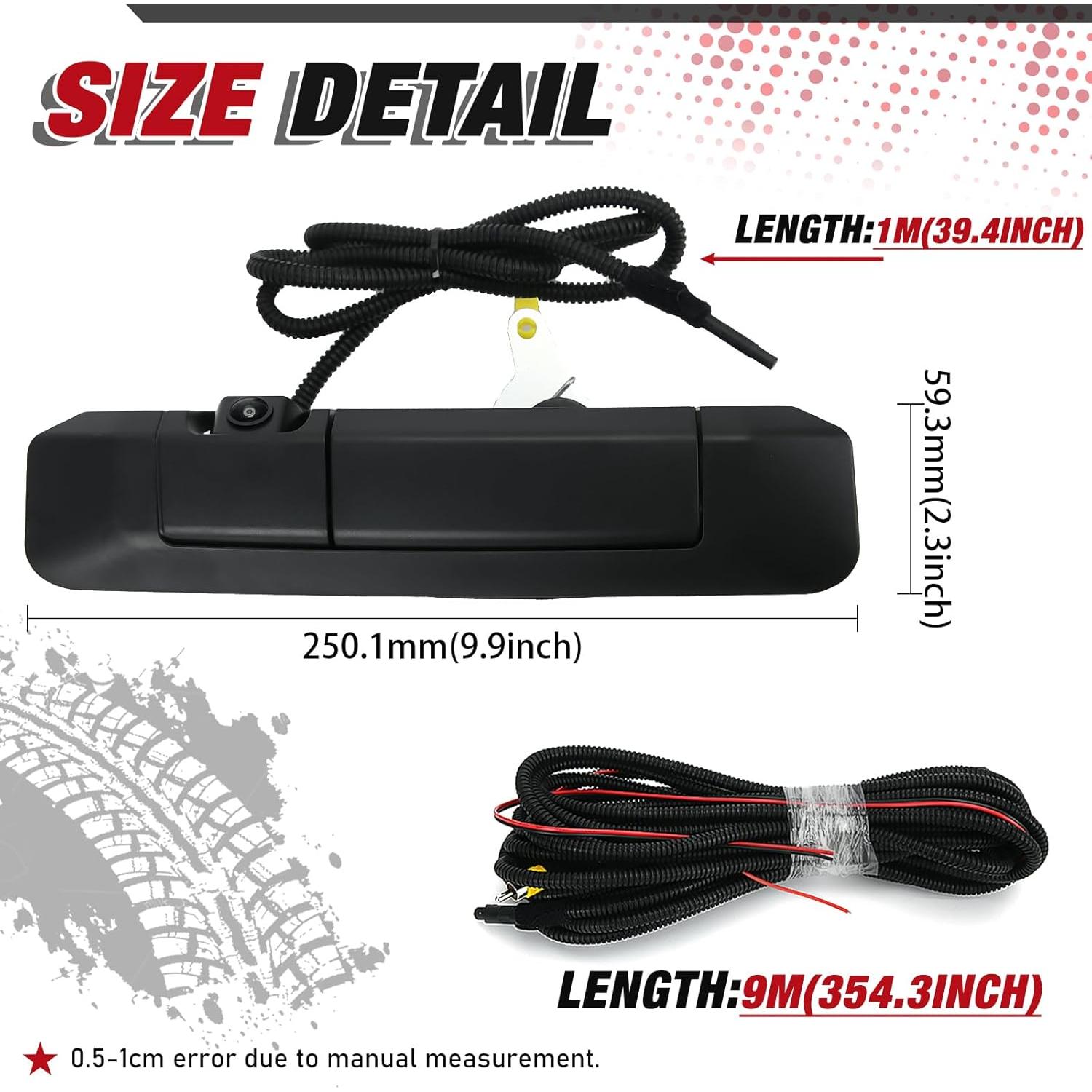 Mango de Puerta Trasera con Cámara RCA Toyota Tacoma 2005-2015