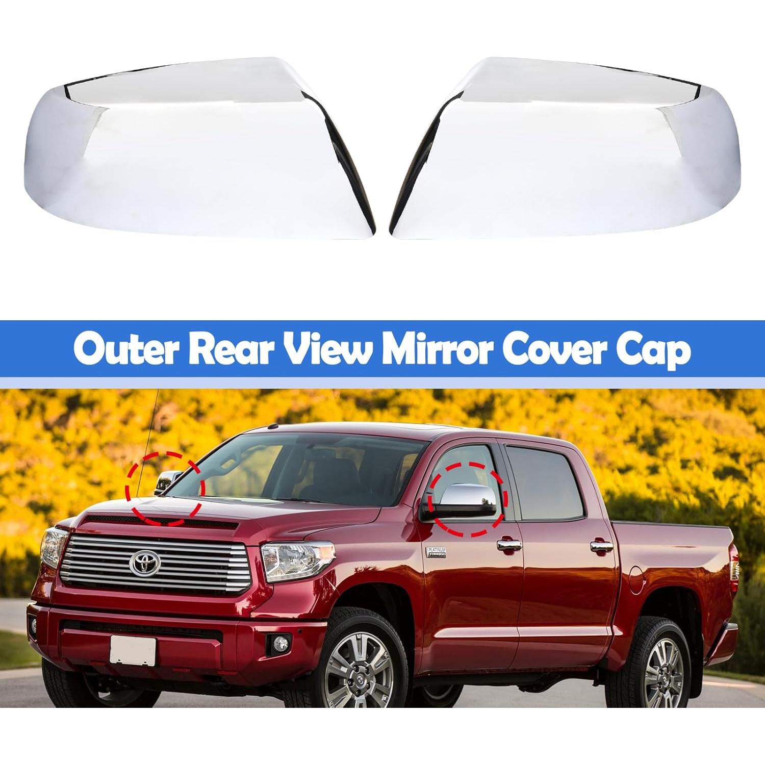 Cubierta Espejo Retrovisor Exterior Cromado Osompar Toyota Tundra 2007-2021