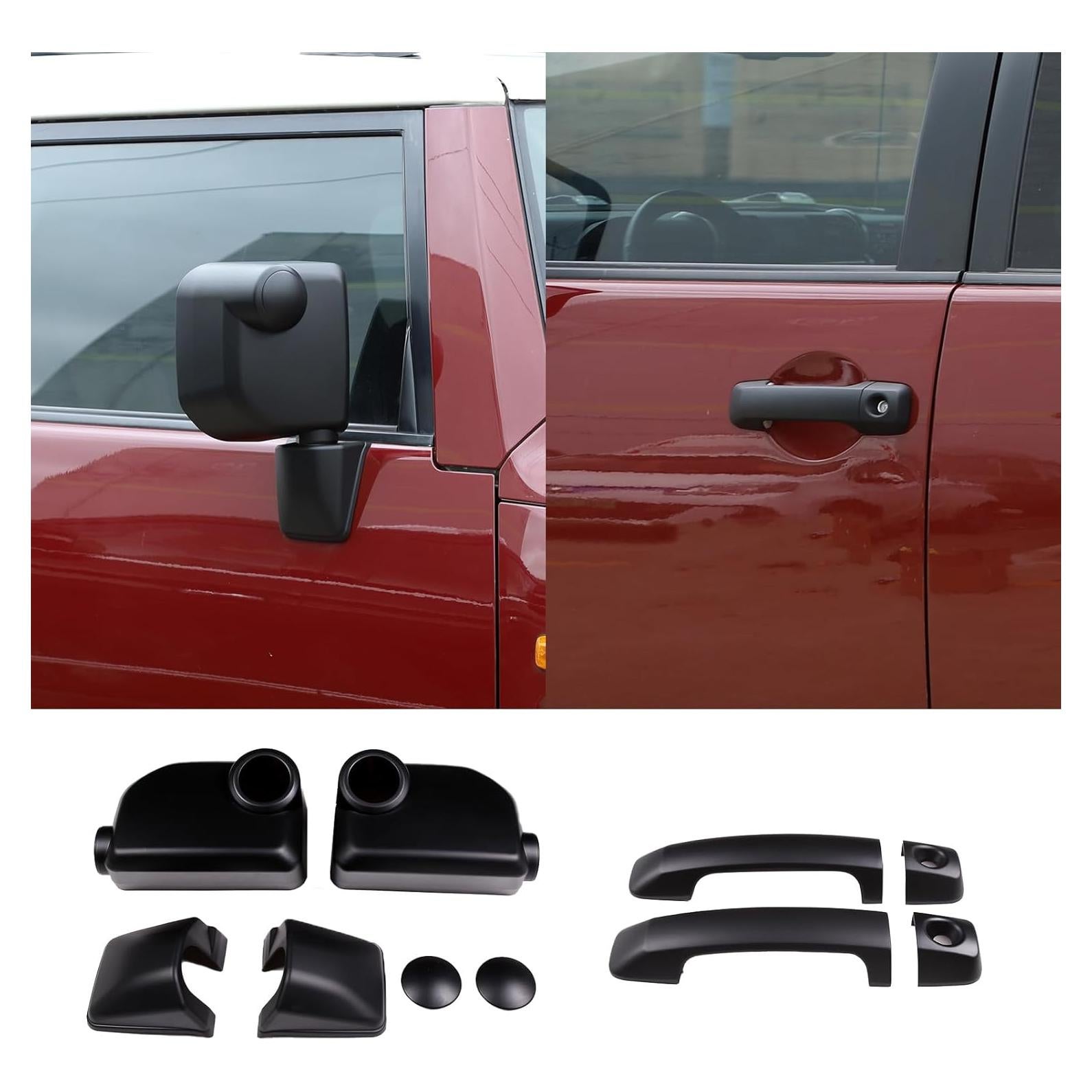 Juego de Cubiertas Espejo Retrovisor y Manijas Toyota FJ Cruiser