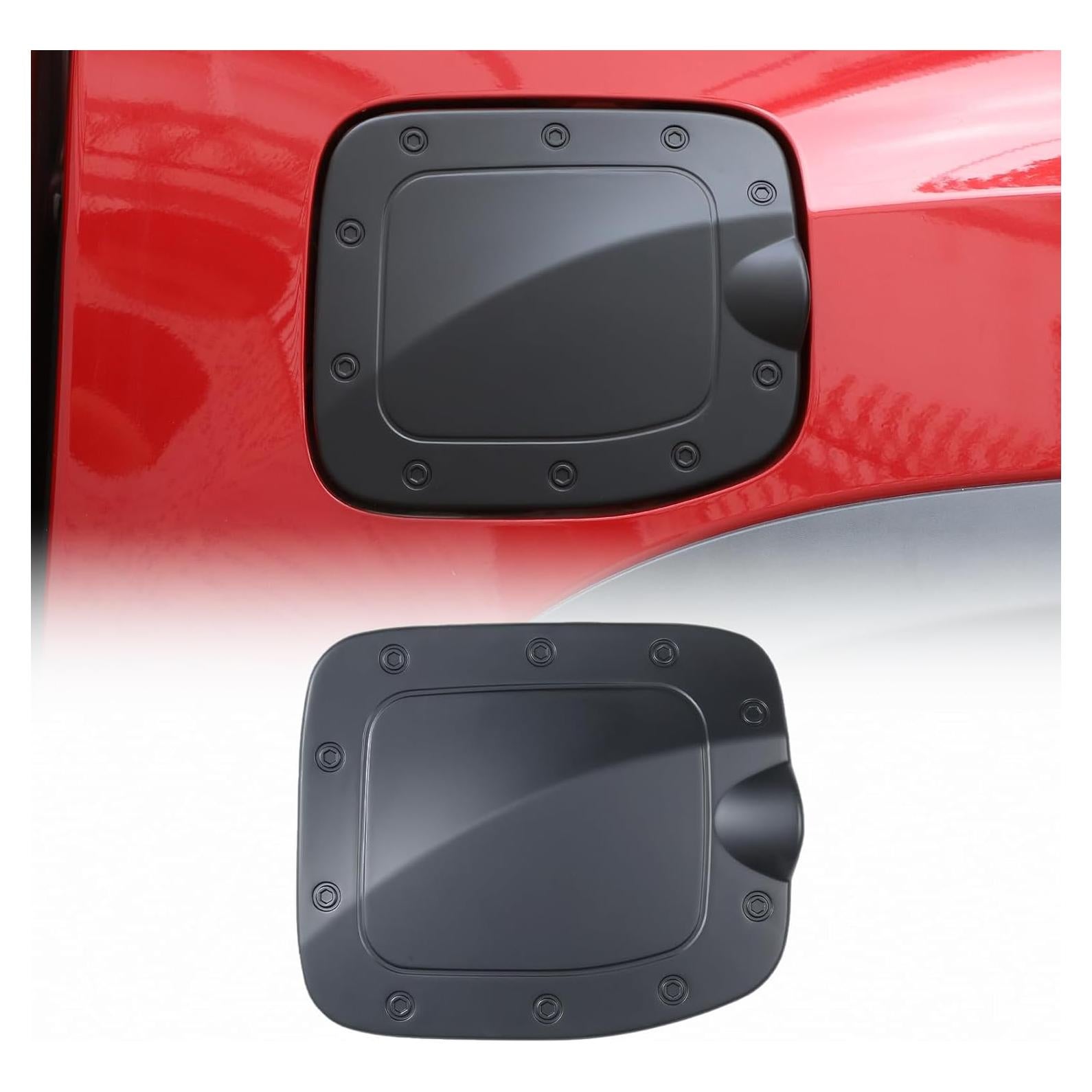 Cubierta de recorte de tapa de tanque de combustible CHEAYAR para Toyota Tacoma 2016-2022 - ABS negro mate