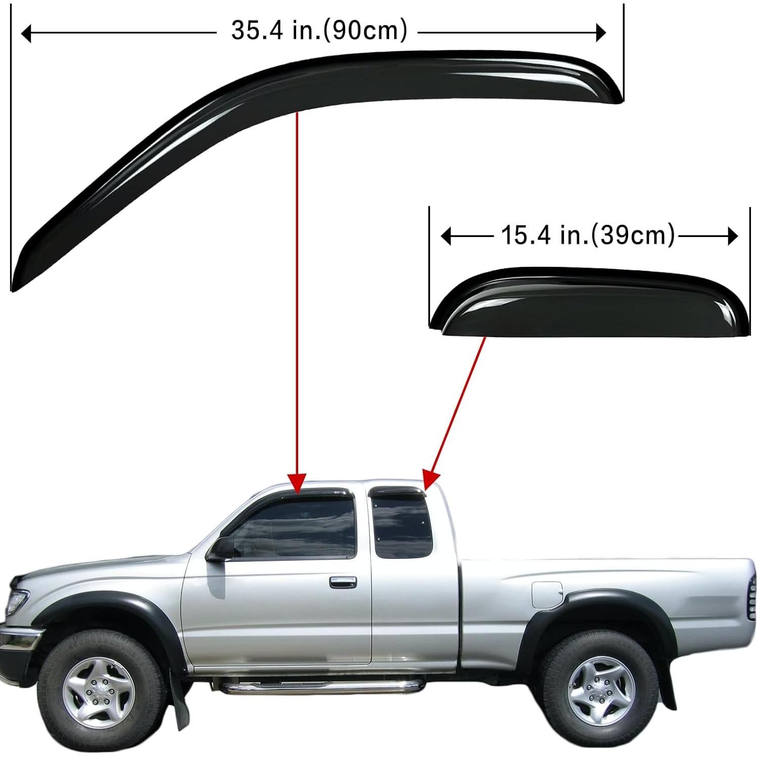 Protectores de Lluvia Aumivoron para Toyota Tacoma 1995-2004