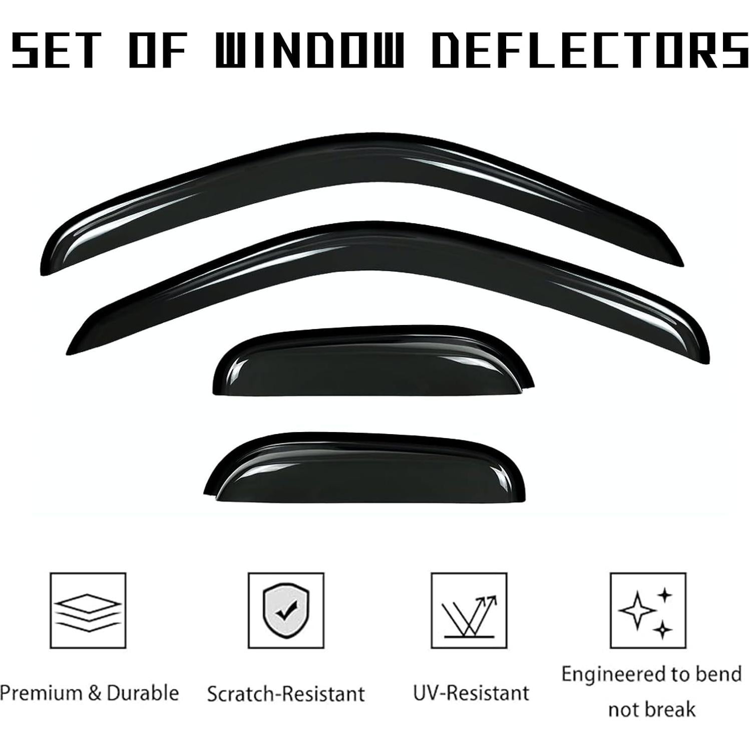 Protectores de Lluvia Aumivoron para Toyota Tacoma 1995-2004