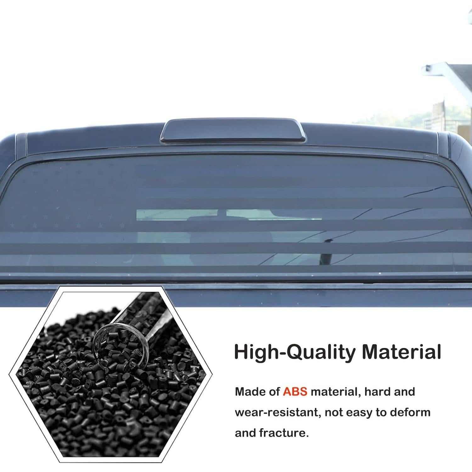 Cubierta de Luz de Freno Aunginsy para Toyota Tundra 2007-2021 ABS Gris