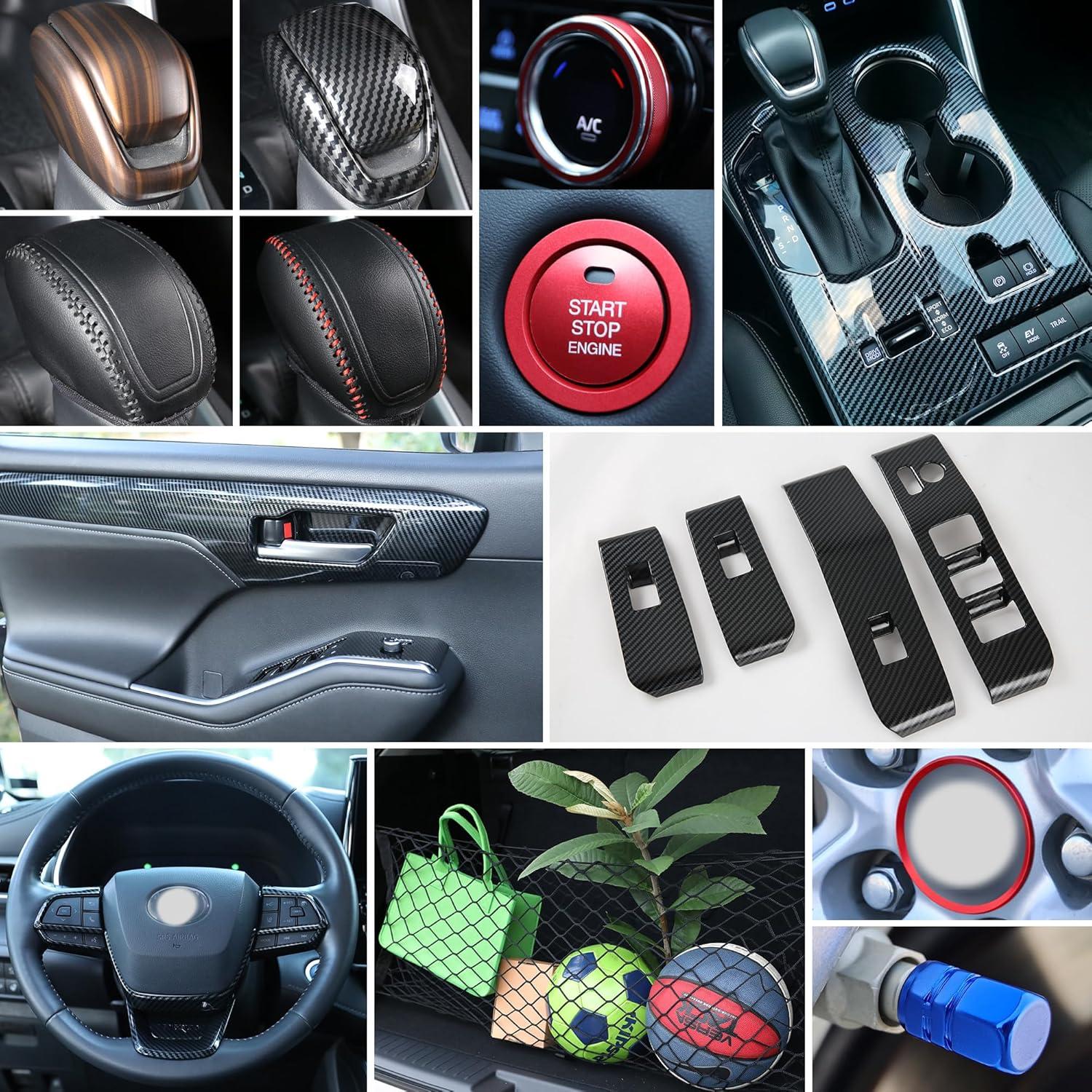 Molduras de Volante YAKANEY para Toyota Highlander 2020-2025