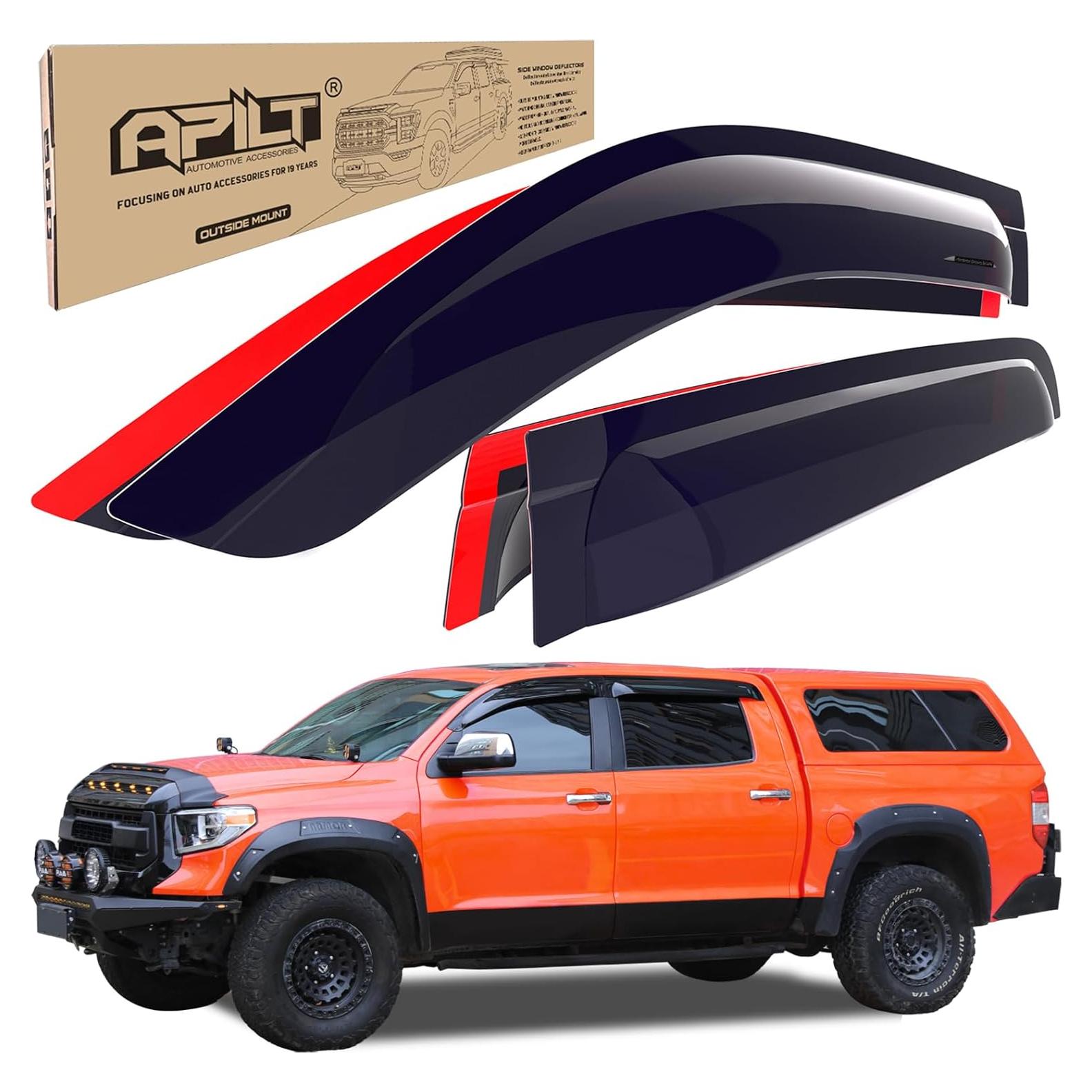Deflectores de Ventana APILT para Toyota Tundra CrewMax 2007-2021