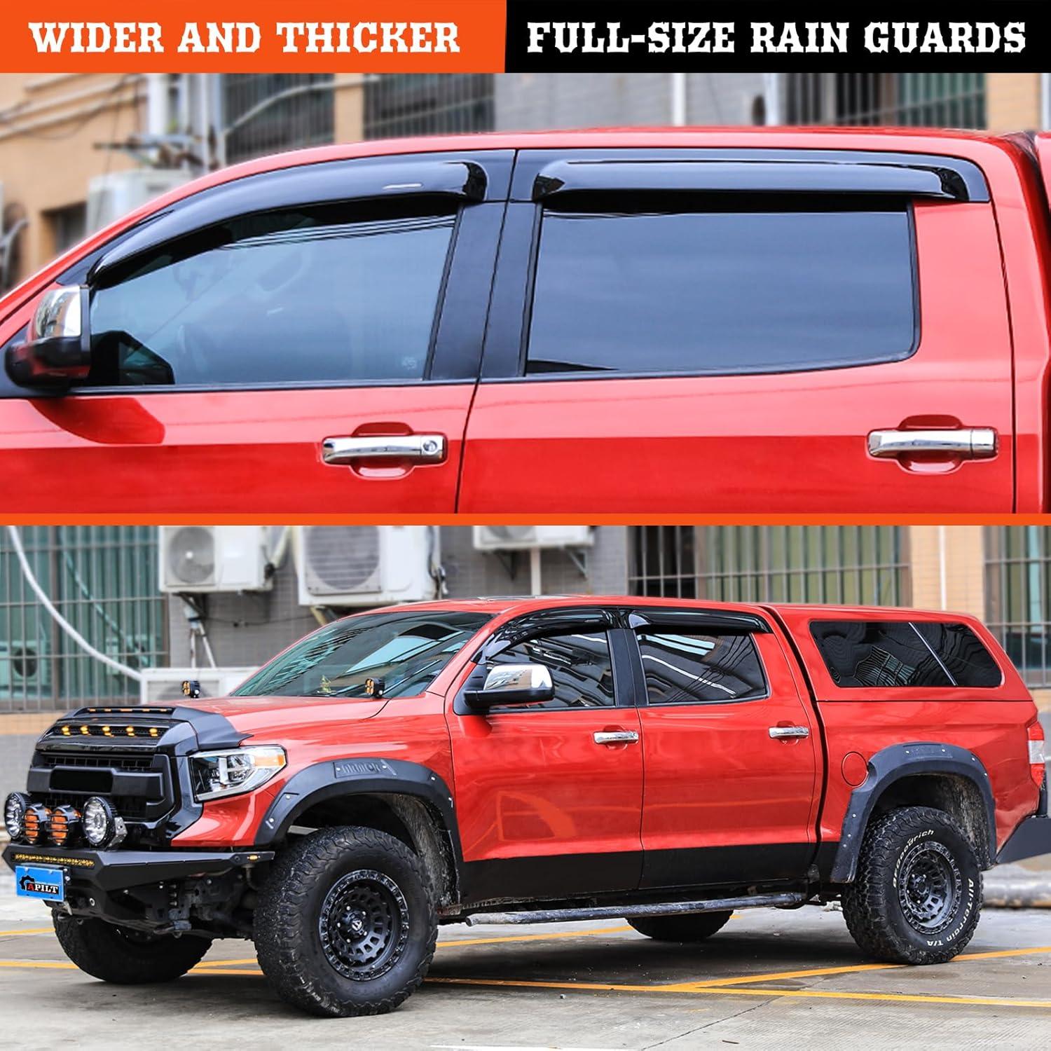 Deflectores de Ventana APILT para Toyota Tundra CrewMax 2007-2021