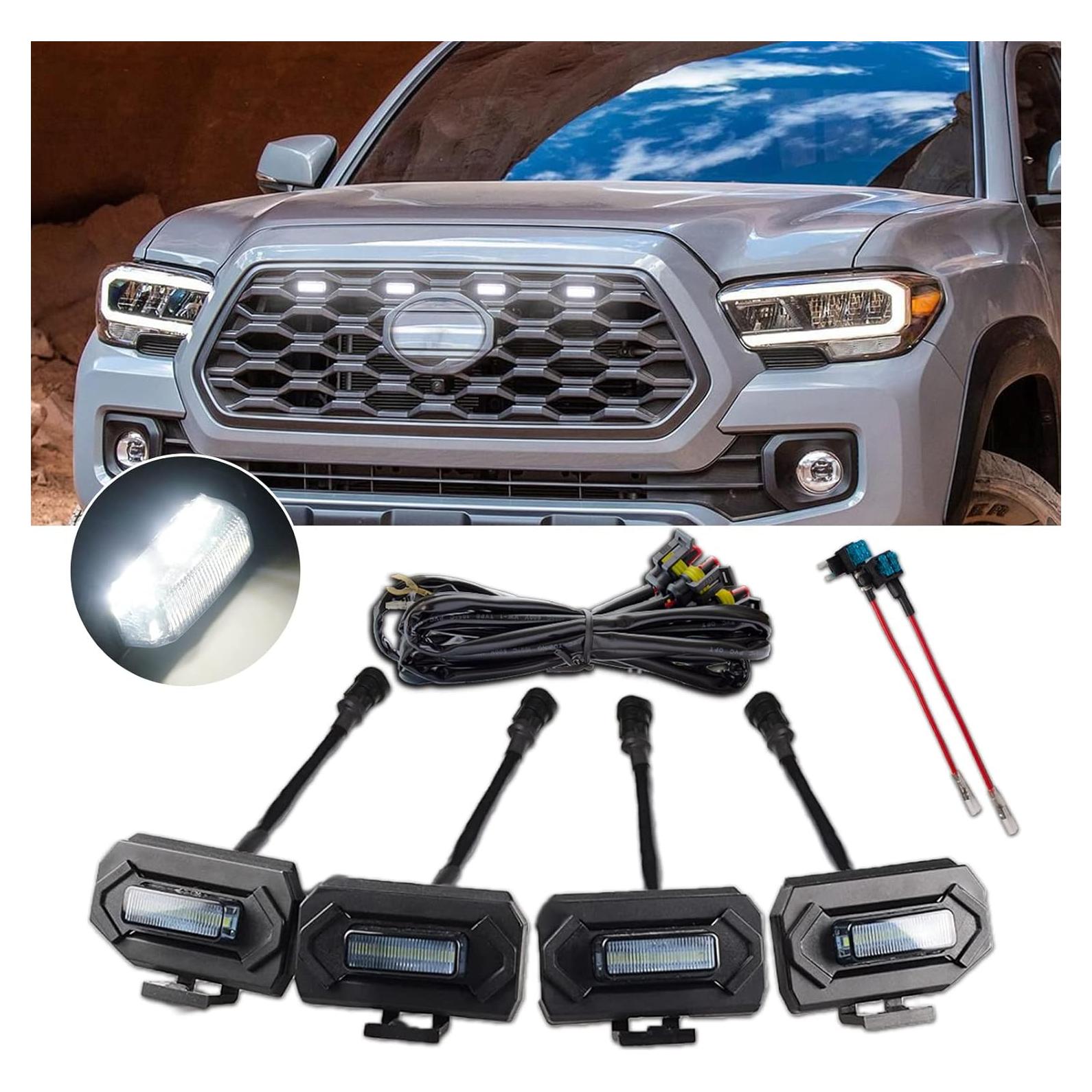 Luces de Parrilla LED MUHEVNEE para Toyota Tacoma 2020-2023