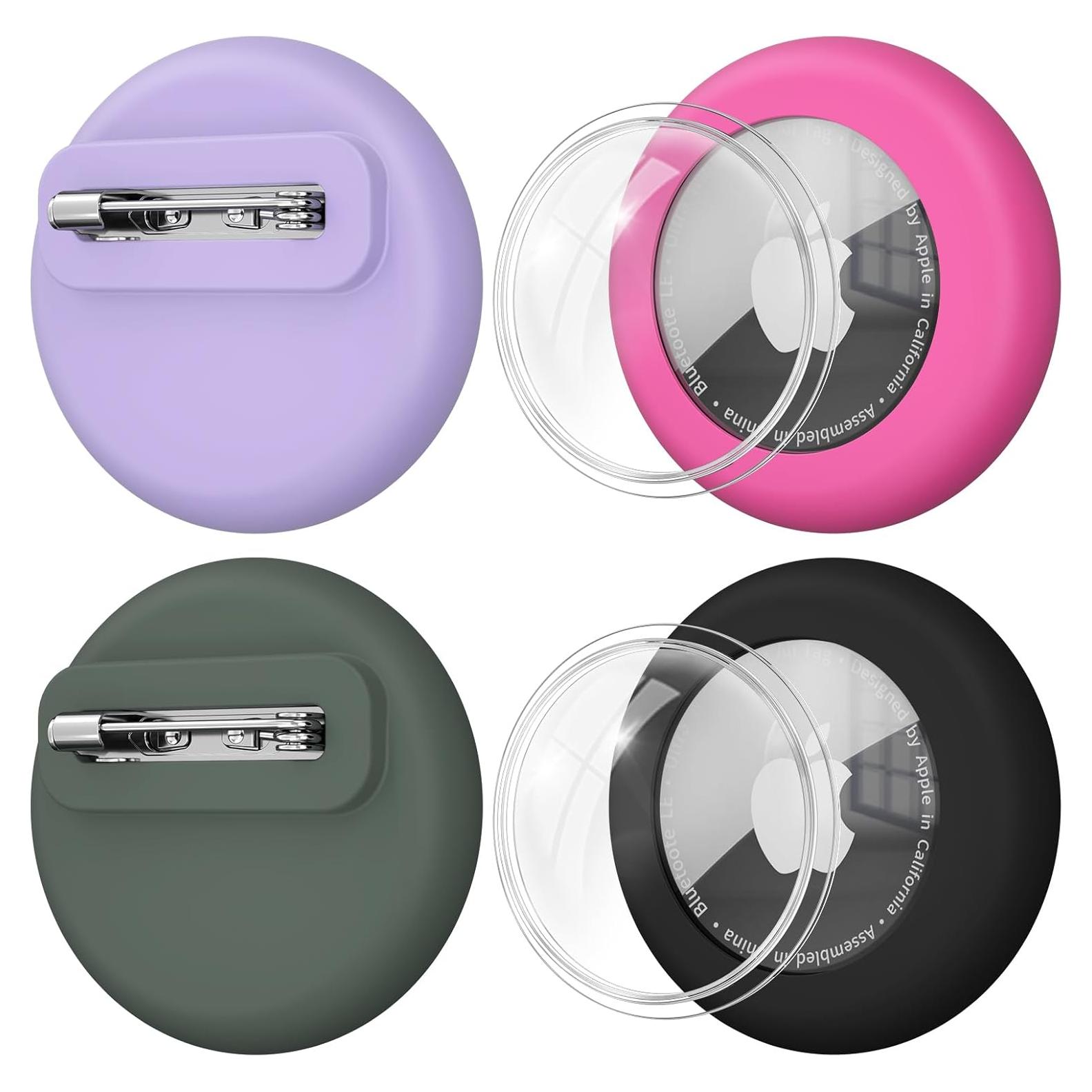 Paquete de 4 Fundas de Silicona Impermeables para Apple AirTag