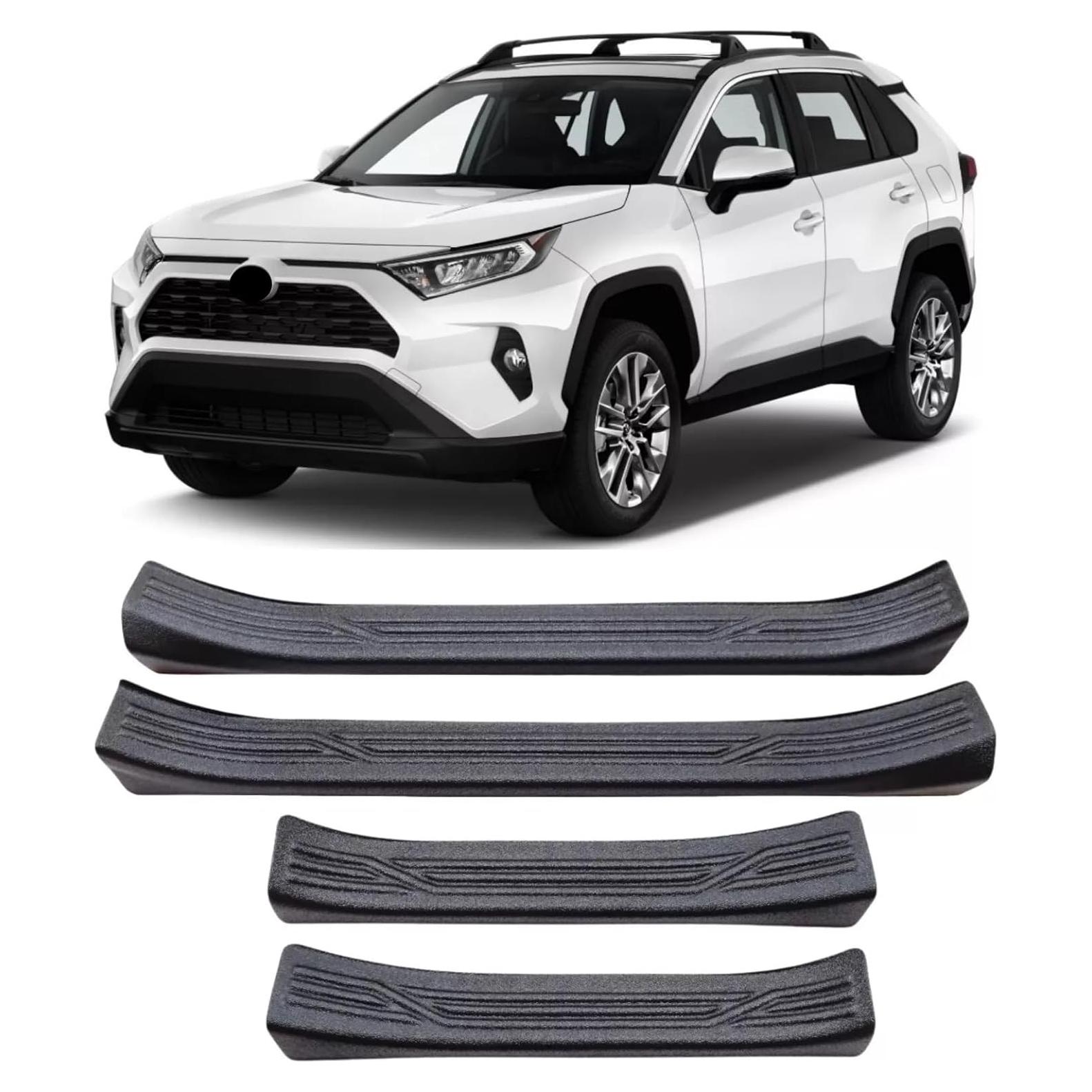 Protector de Umbral de Puerta Toyota RAV4 2019-2025 ABS Negro