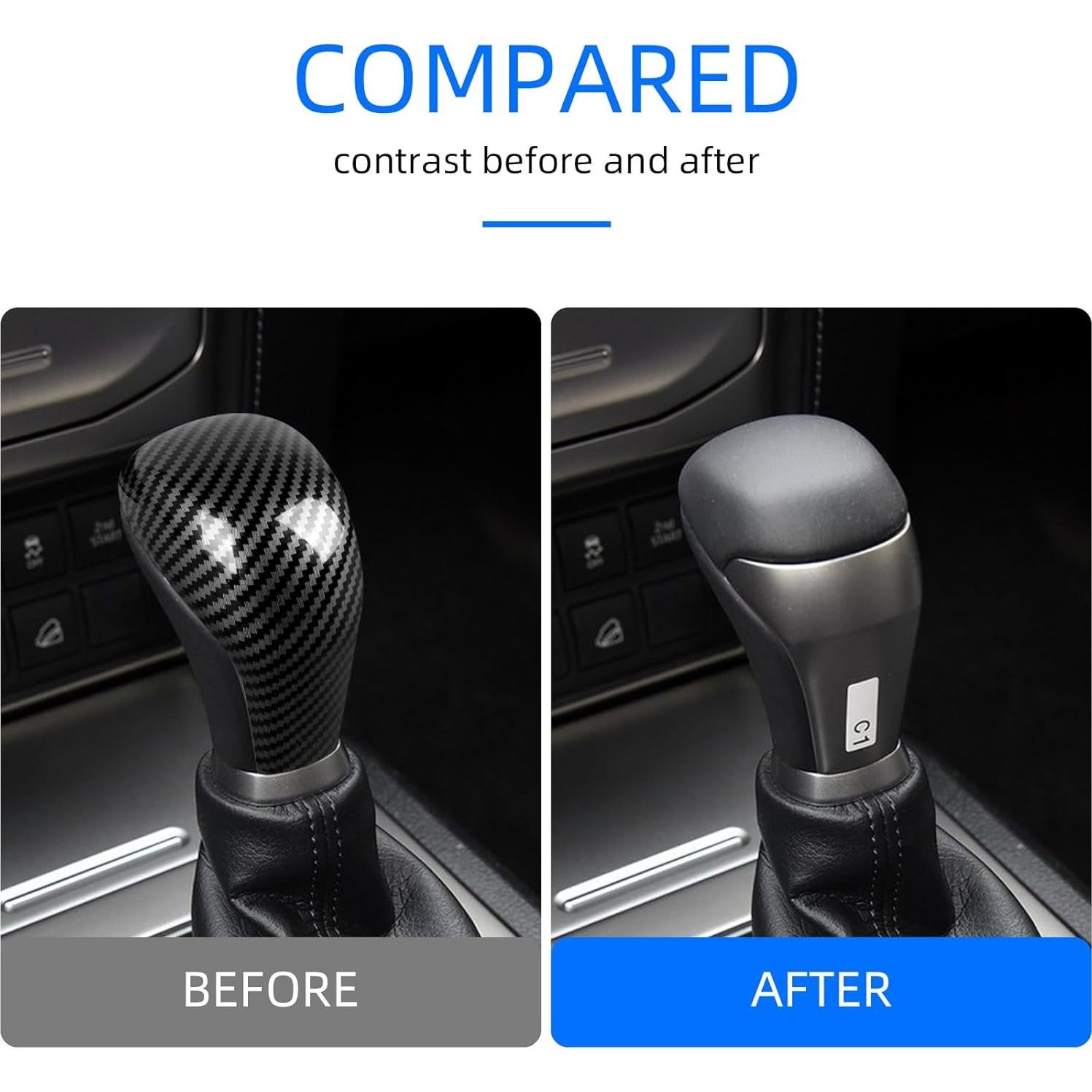 Cubierta de Perilla de Cambio ABS GIPFIRE para Dodge Challenger 2015-2023