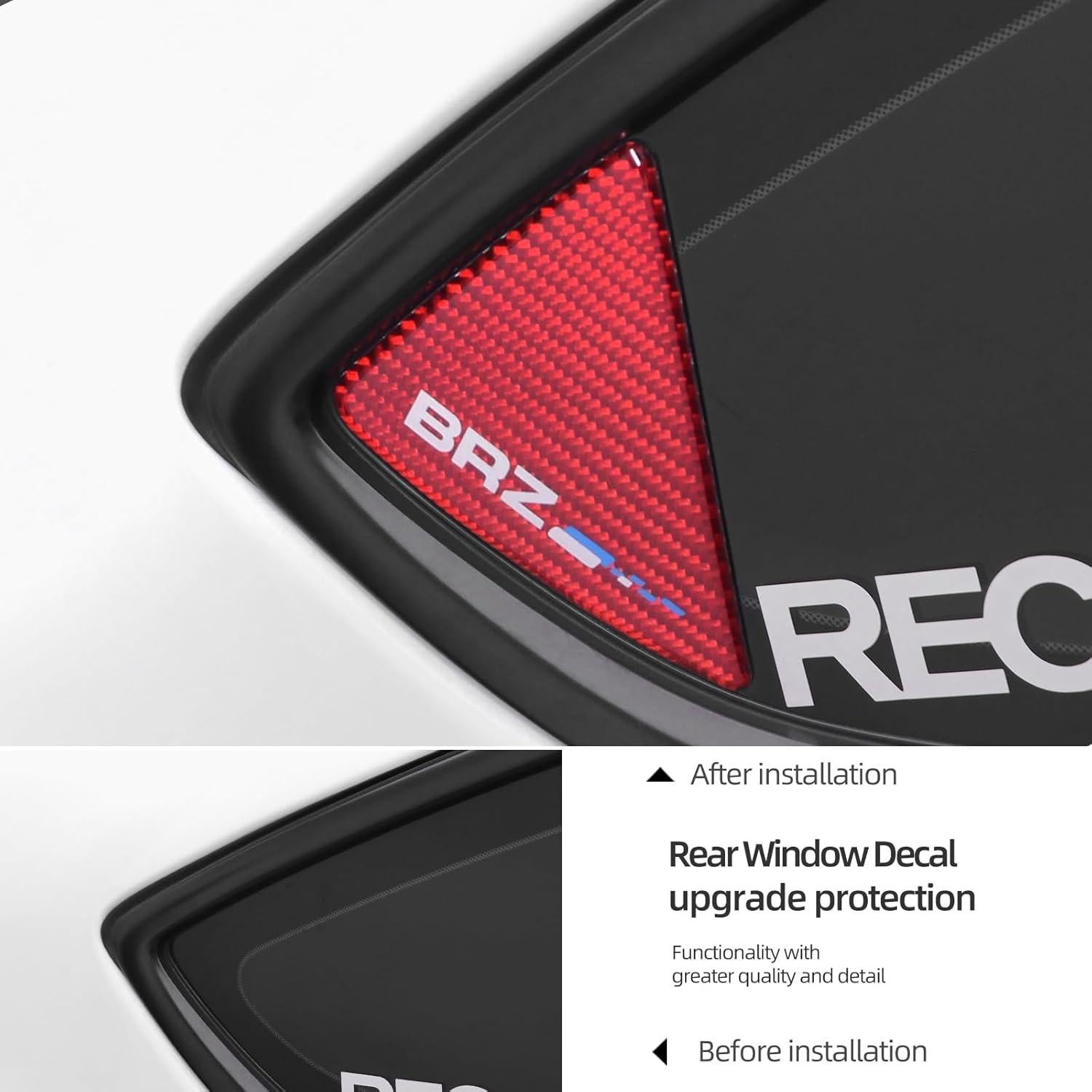 Sticker Triangular Ventana Trasera Betterhumz para Toyota GR86/Subaru BRZ 2021-2024