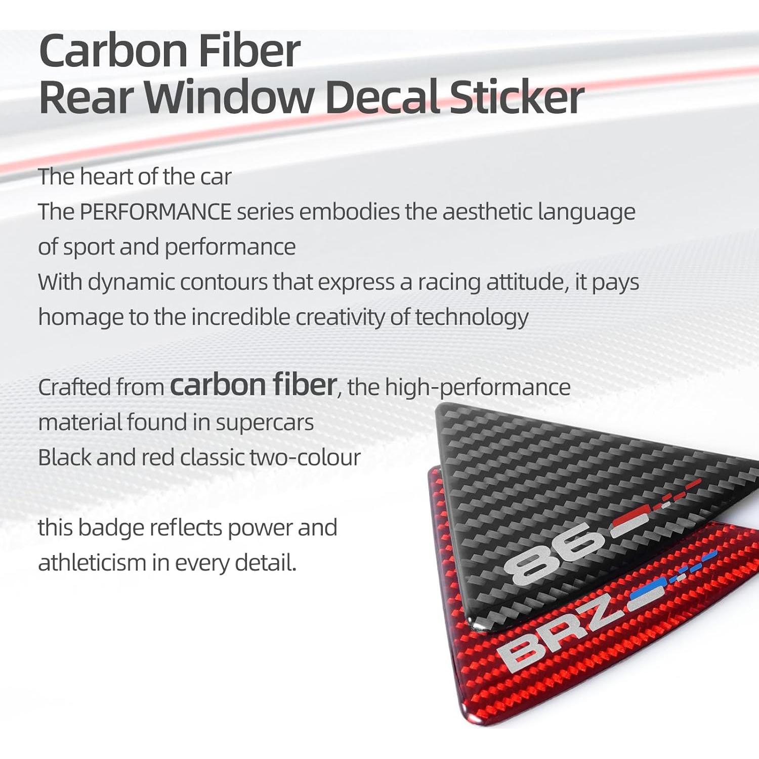 Sticker Triangular Ventana Trasera Betterhumz para Toyota GR86/Subaru BRZ 2021-2024