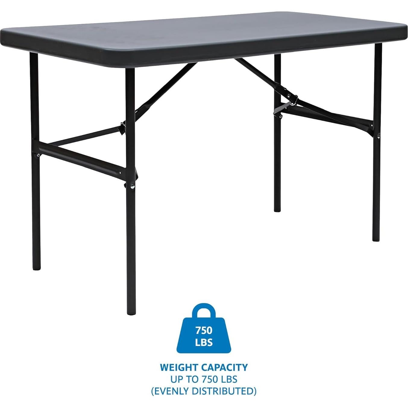 Mesa Plegable Comercial Iceberg 65507 61x122cm Carbón