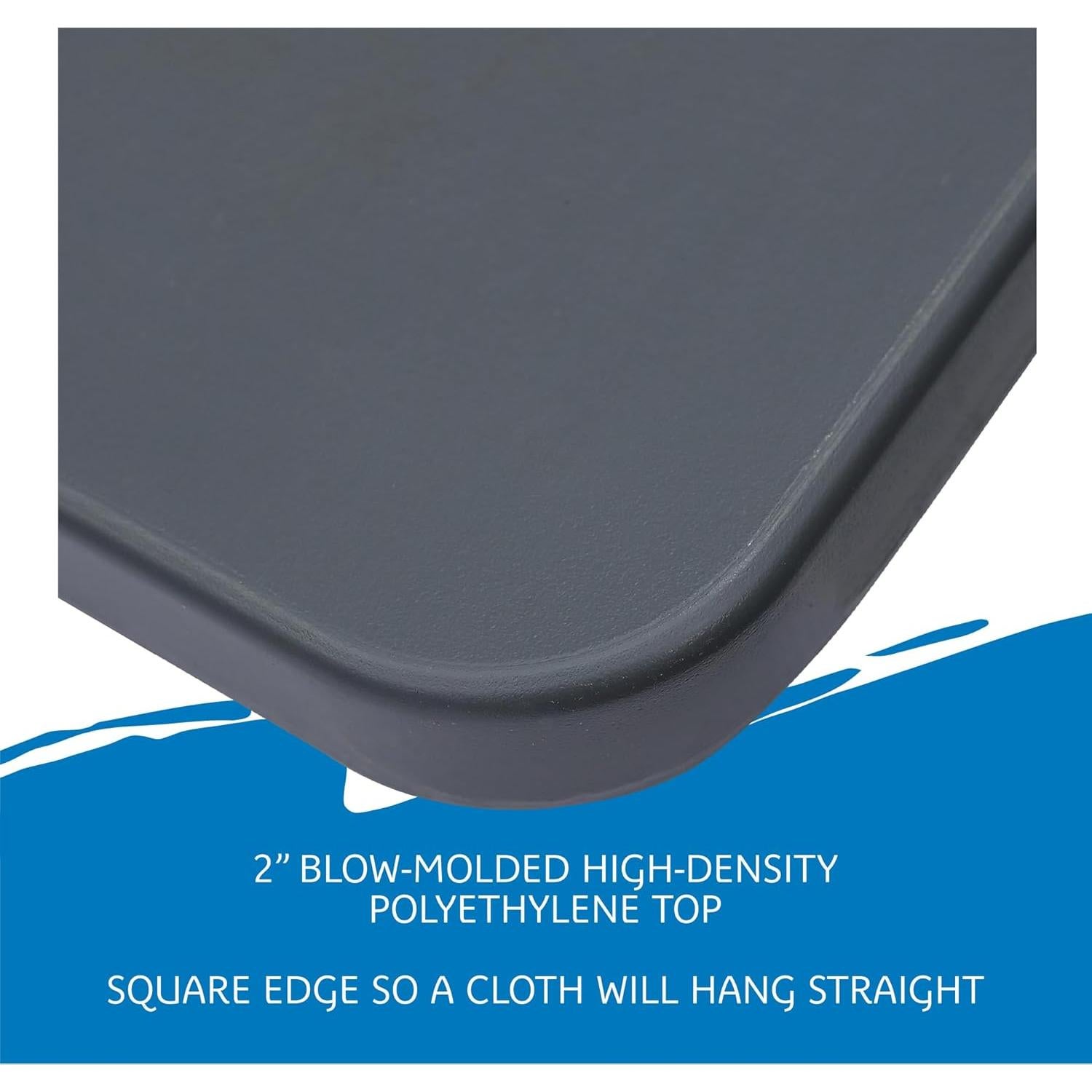 Mesa Plegable Comercial Iceberg 65507 61x122cm Carbón