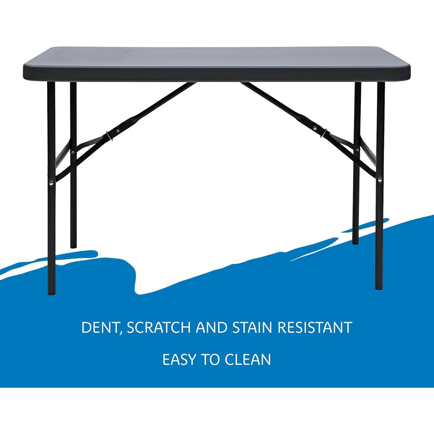 Mesa Plegable Comercial Iceberg 65507 61x122cm Carbón