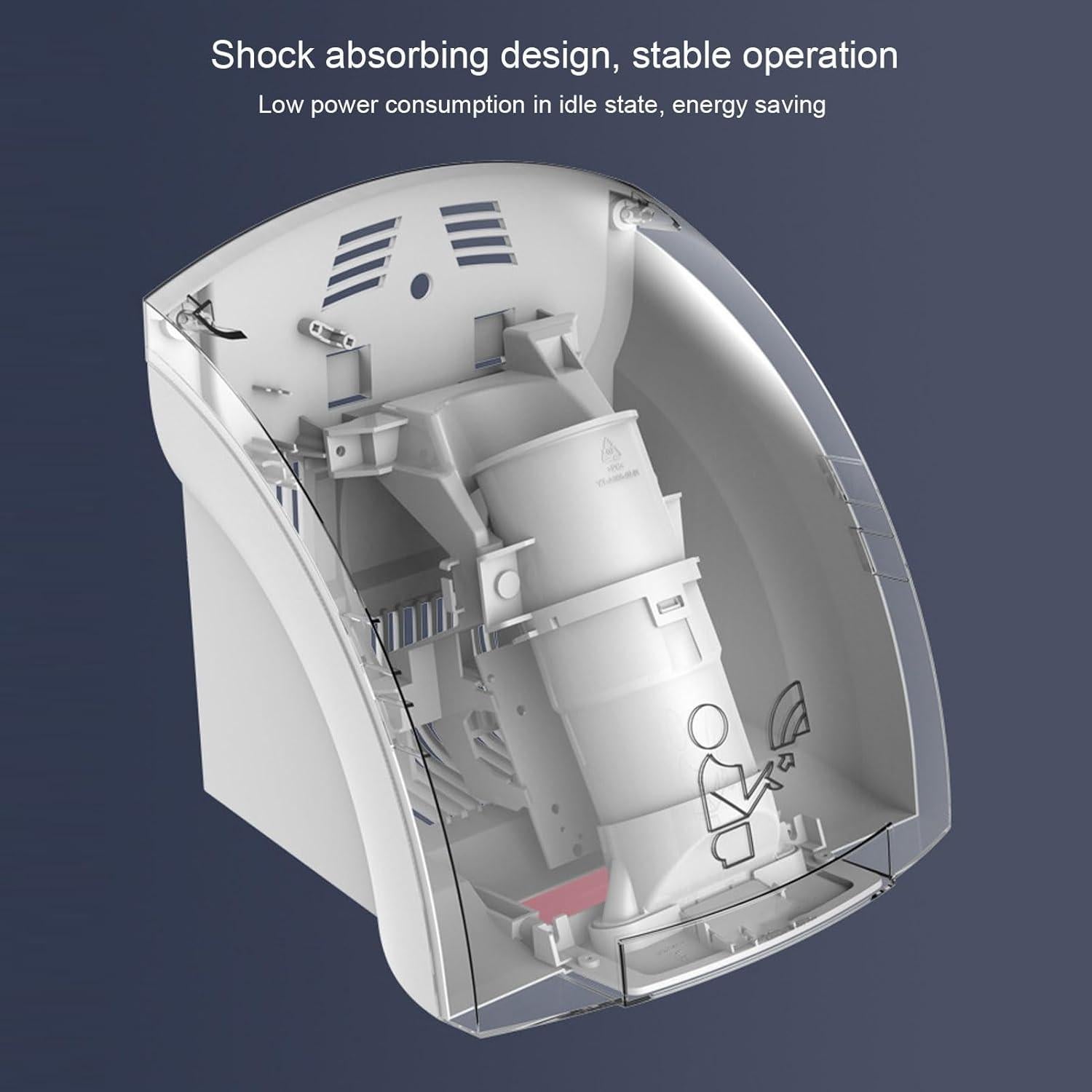 Secador de Manos Eléctrico Genérico 1200W Infrarrojo 10s
