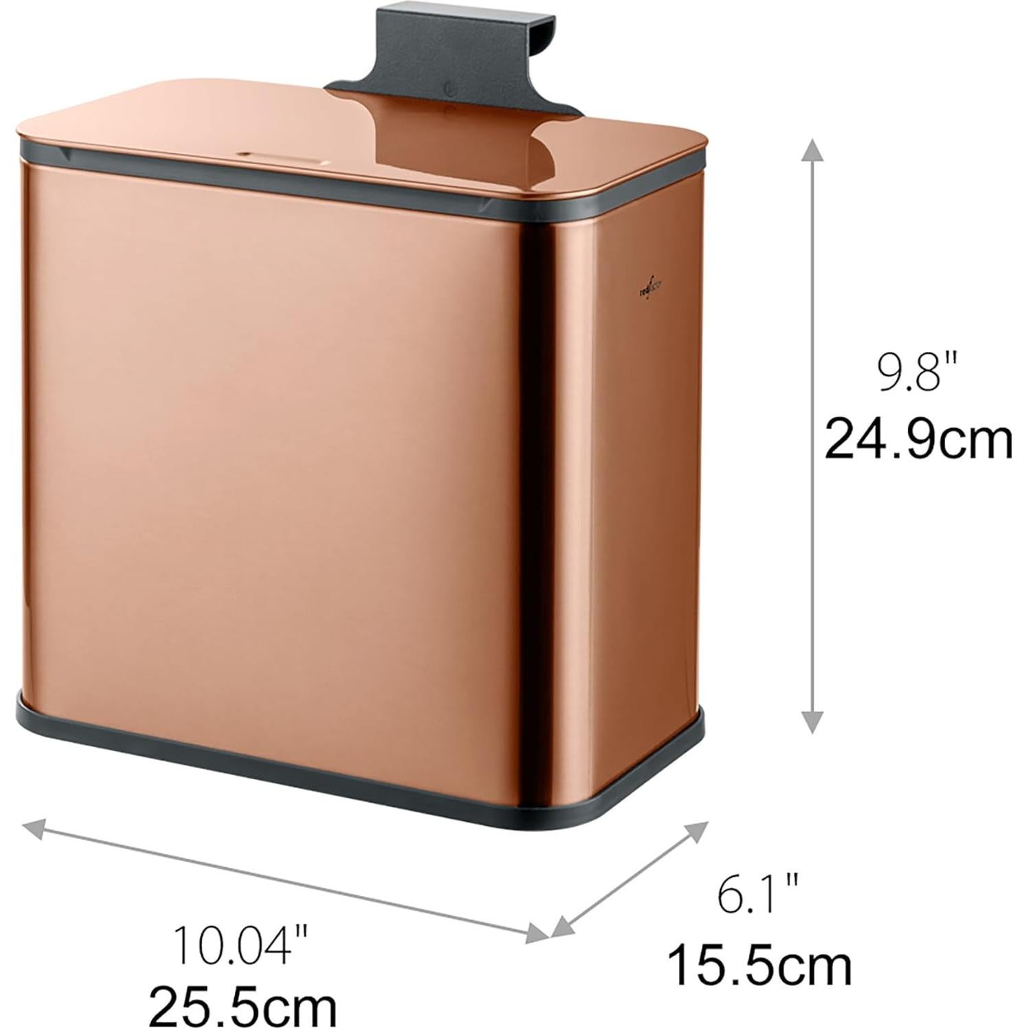 Bote de Basura Colgante RED FACTOR Acero Inoxidable 5L