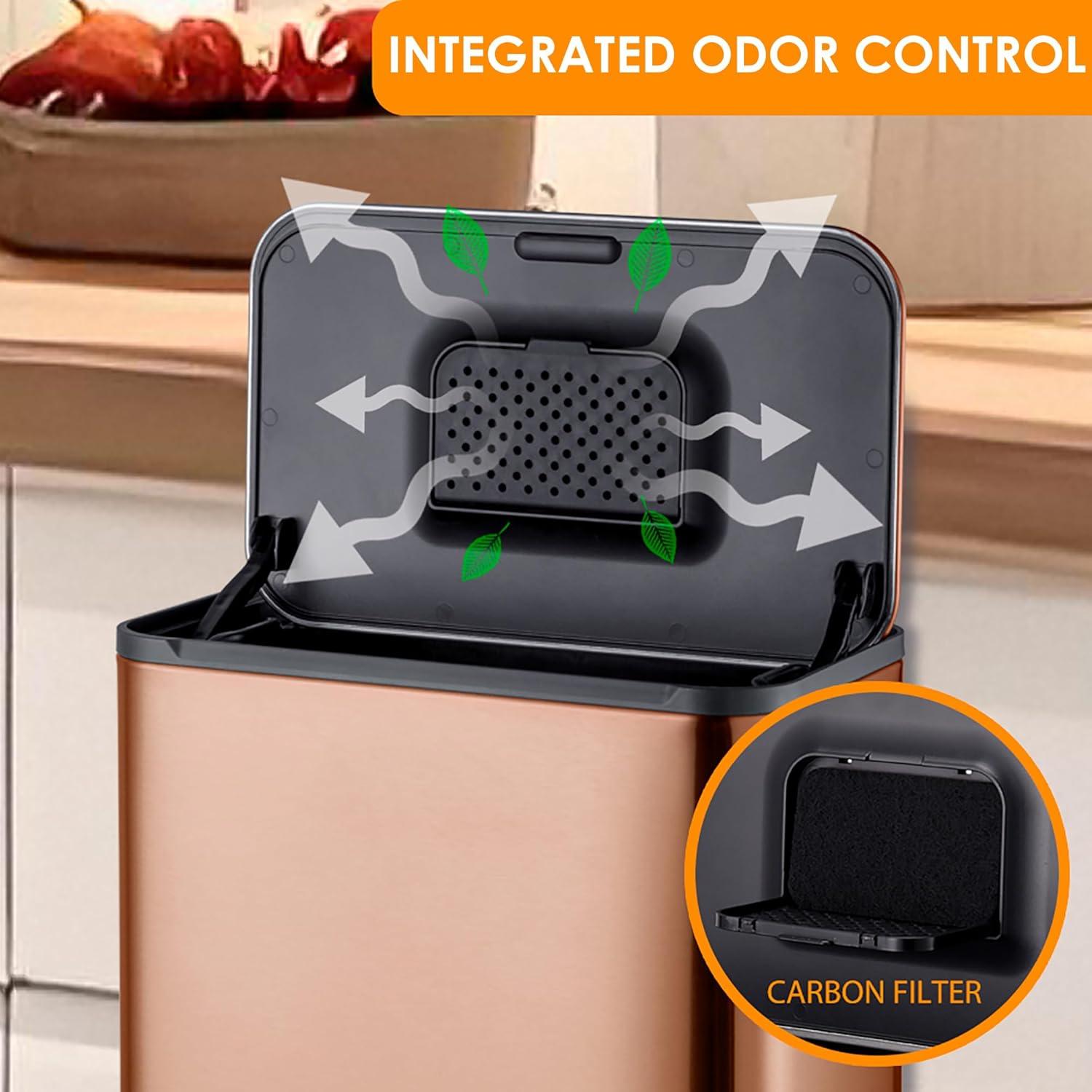 Bote de Basura Colgante RED FACTOR Acero Inoxidable 5L