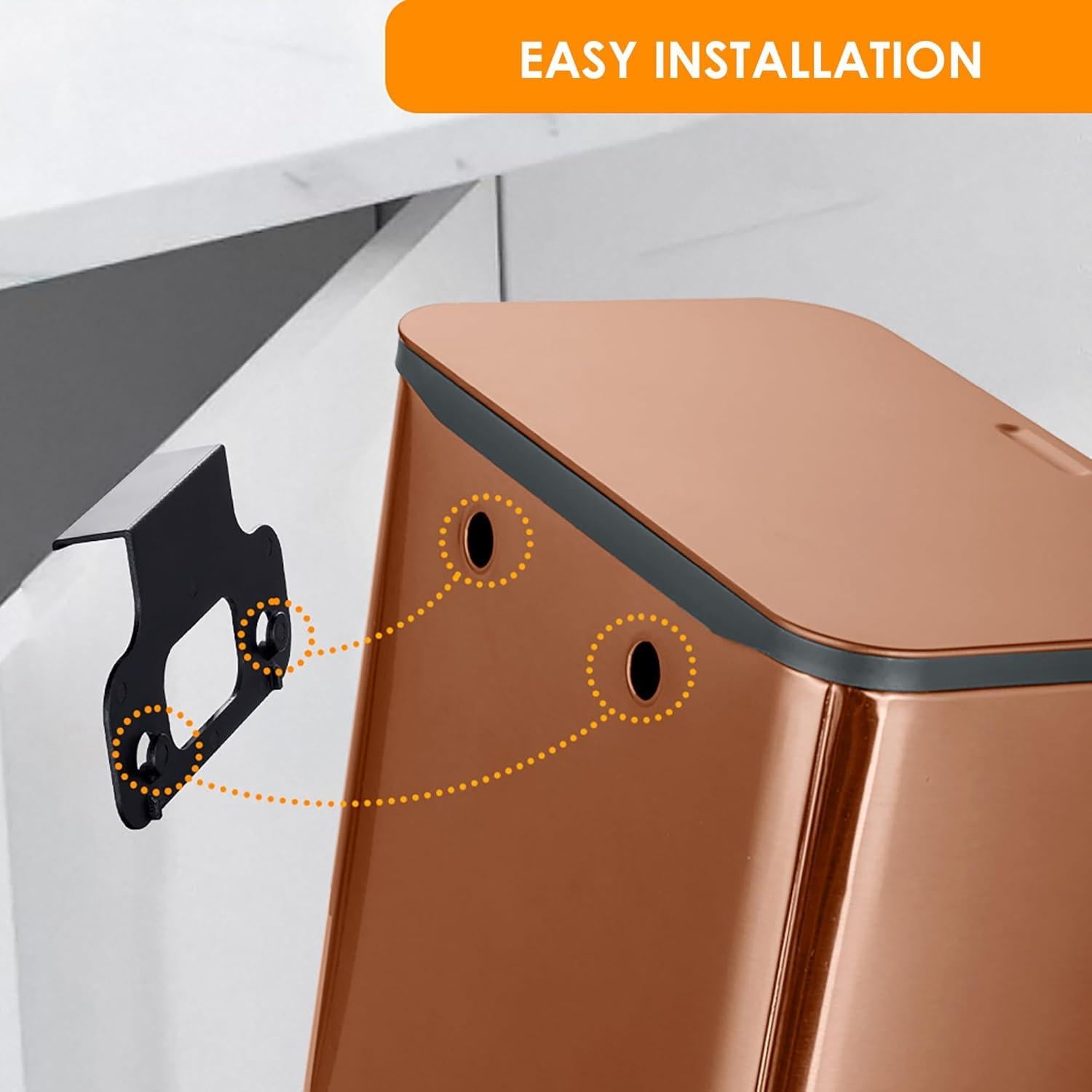 Bote de Basura Colgante RED FACTOR Acero Inoxidable 5L